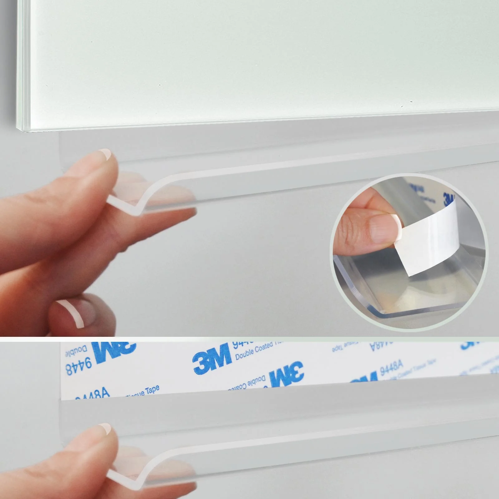 Ablageschale für Glas-Whiteboards | Acrylglas | Selbstklebend - Image 5