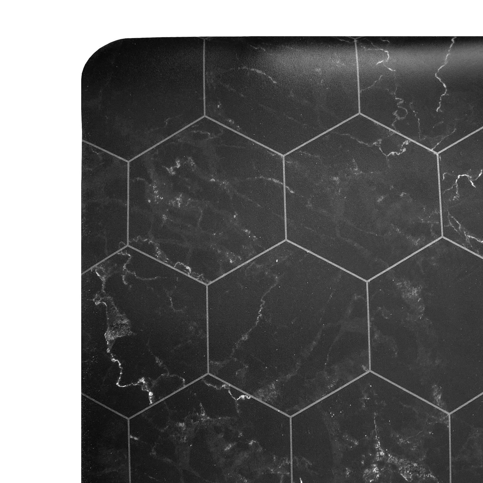 Design-Bodenschutzmatte | Black Marble | 73,5 x 91,5 cm - Image 3