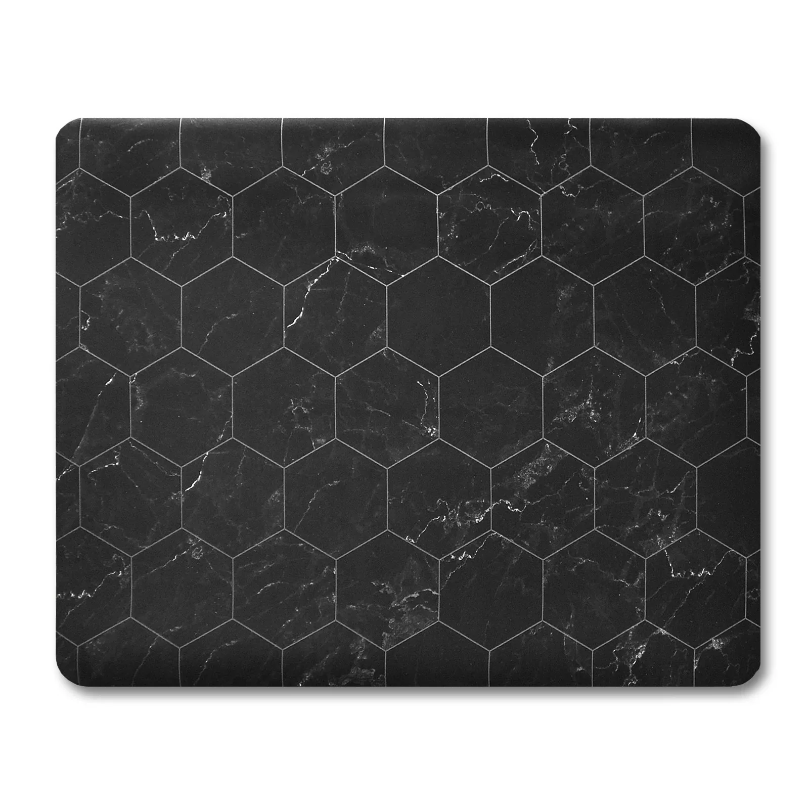 Design-Bodenschutzmatte | Black Marble | 73,5 x 91,5 cm - Image 5