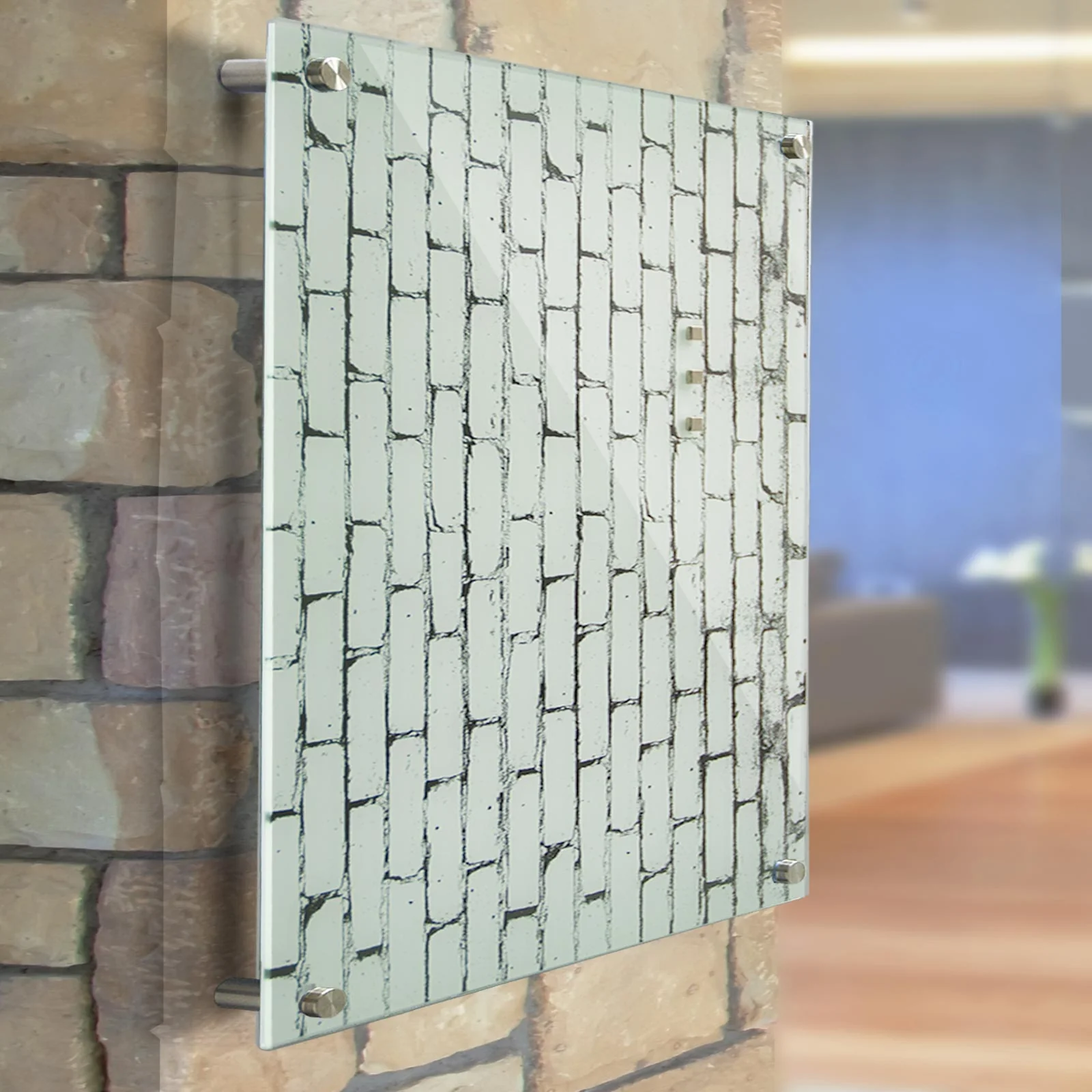 Design-Glas-Memoboard | Brick | 2 Größen - Image 8