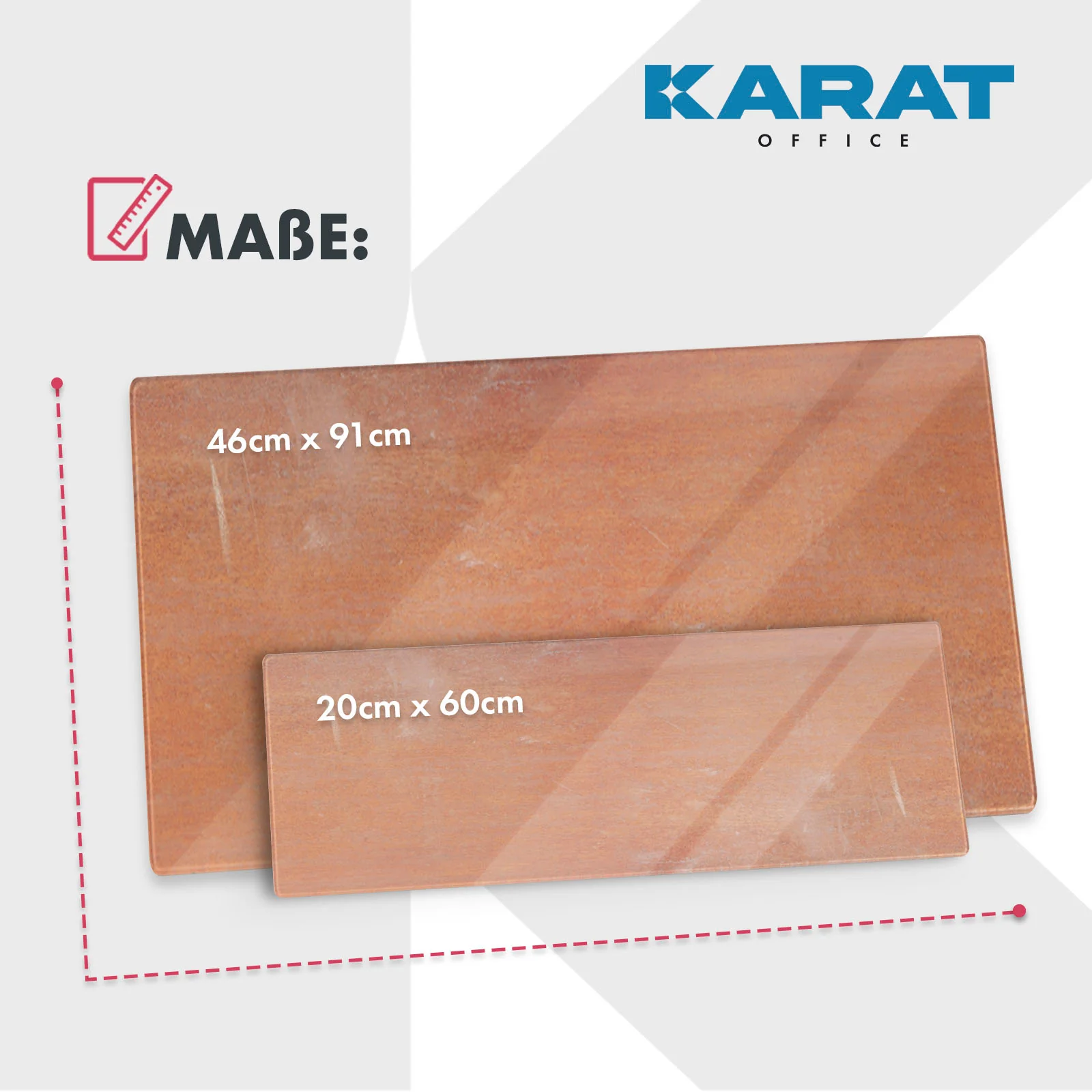 Design-Glas-Memoboard | Brush | Mit Magneten & Montagematerial | Hochglanz-Oberfläche - Image 12