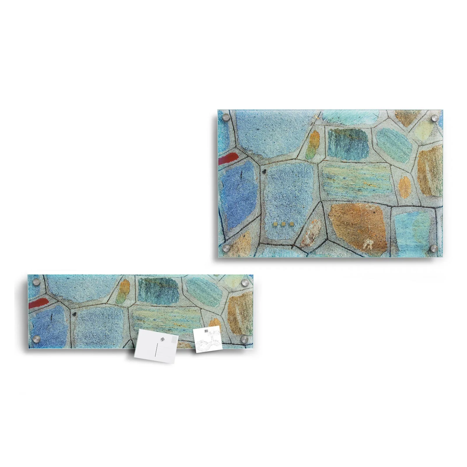 Design-Glas-Memoboard | Flagstone | 2 Größen - Image 4