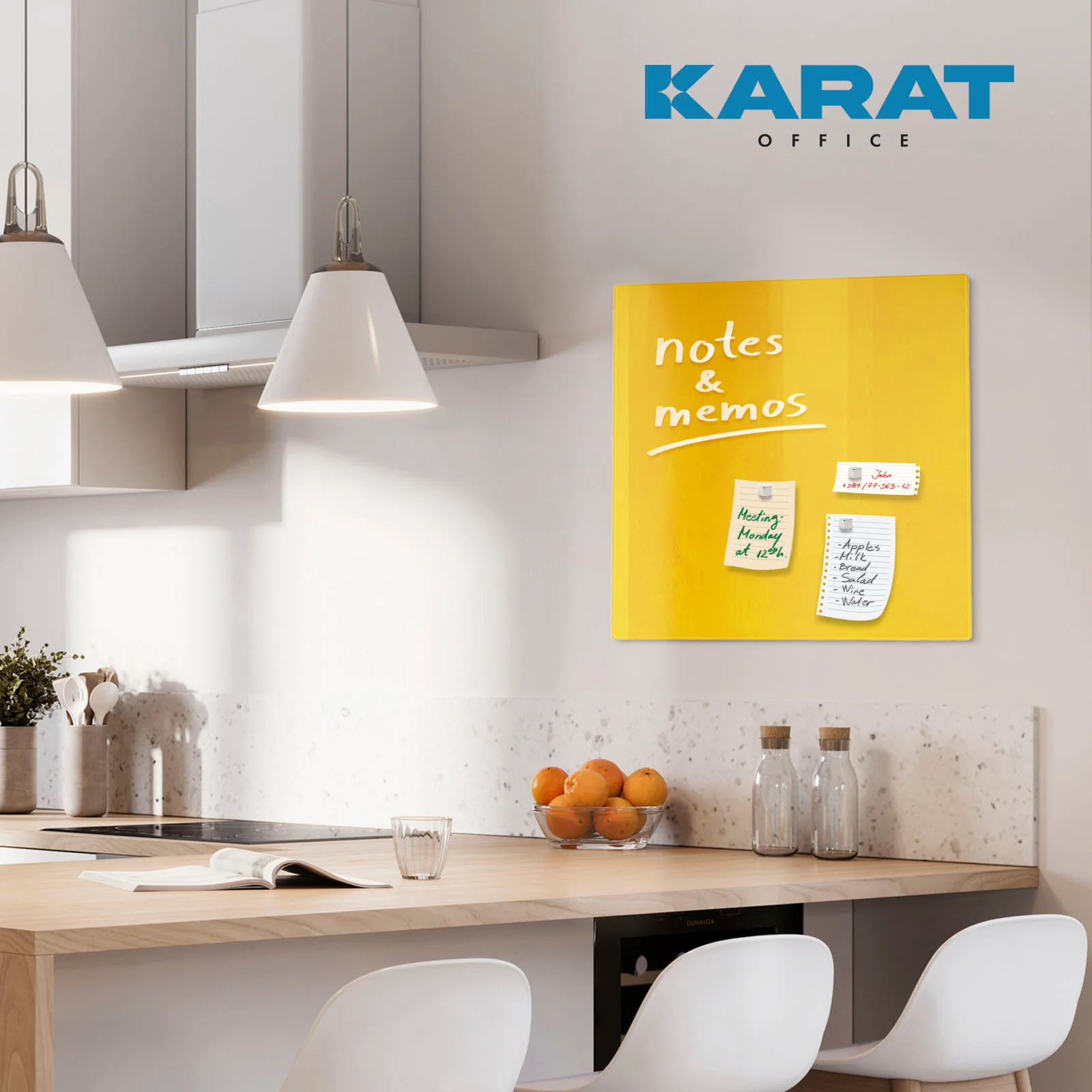 Design-Glas-Memoboard | Print | Mit Magneten & Montagematerial | In 2 Farben - Image 11