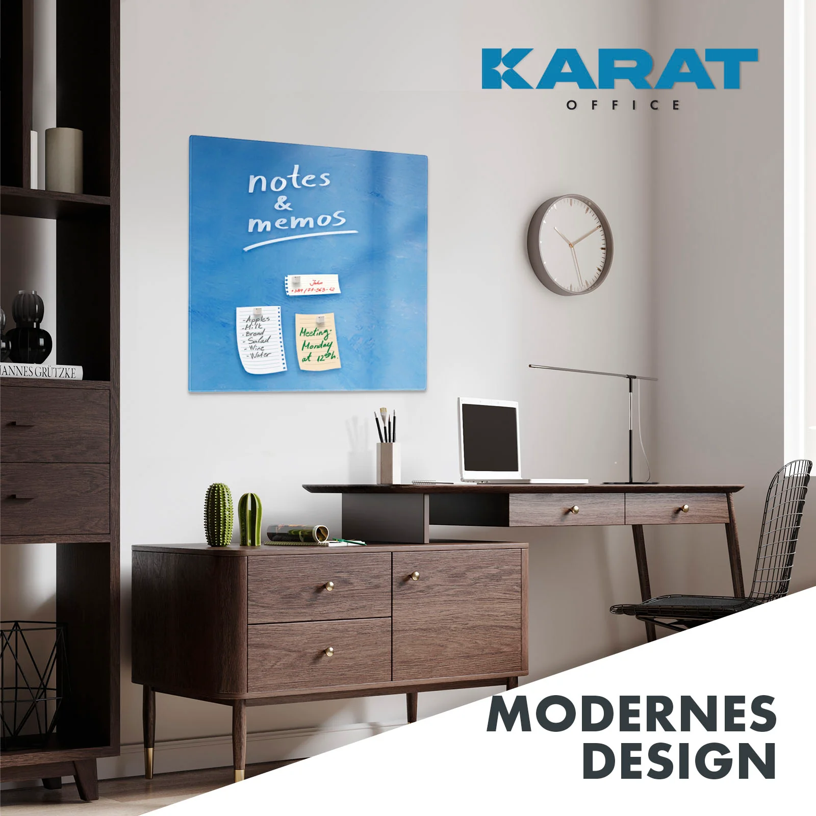 Design-Glas-Memoboard | Print | Mit Magneten & Montagematerial | In 2 Farben - Image 8
