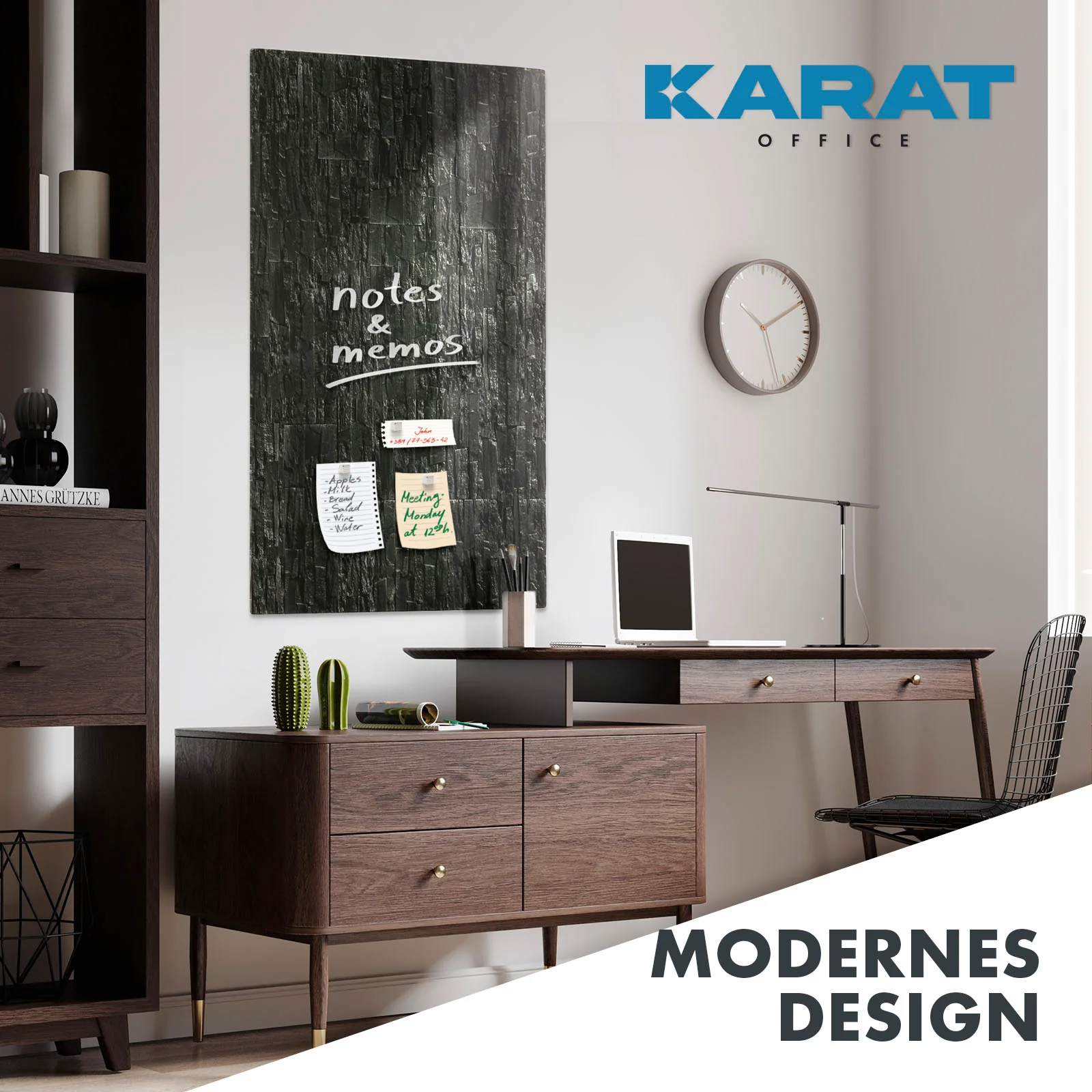 Design-Glas-Memoboard | Stone | Mit Magneten & Montagematerial | Hochglanz-Oberfläche - Image 8