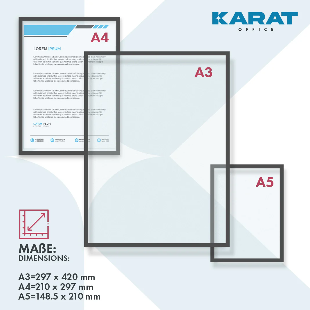 Dokumentenhalter | Magnetisch | In DIN A3-, A4- oder A5-Format | 5er-Set - Image 12