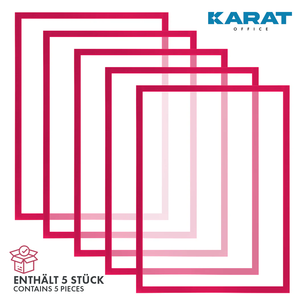 Dokumentenhalter | Magnetisch | In DIN A3-, A4- oder A5-Format | 5er-Set - Image 21