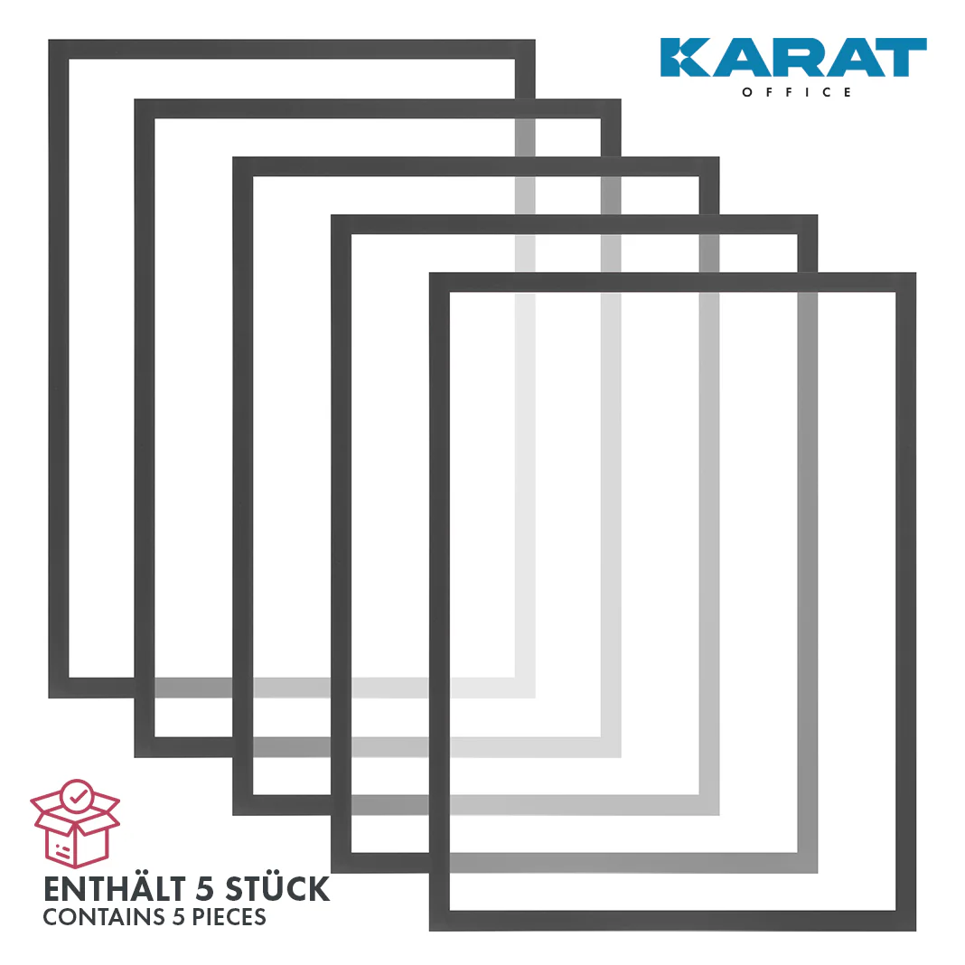 Dokumentenhalter | Magnetisch | In DIN A3-, A4- oder A5-Format | 5er-Set - Image 9