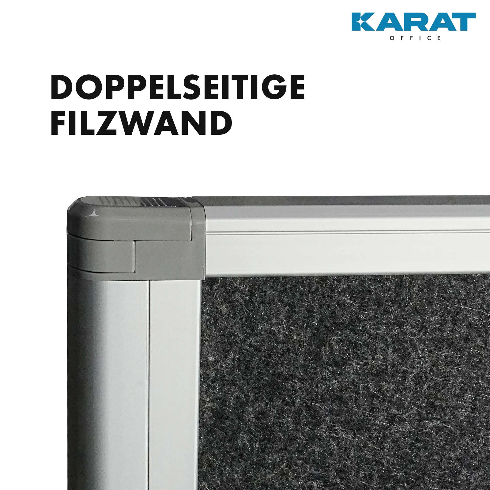 Doppelseitige Trennwand | Mobile und faltbare Stellwand | Rahmen aus Aluminium | Verschiedene Ausführungen - Image 13