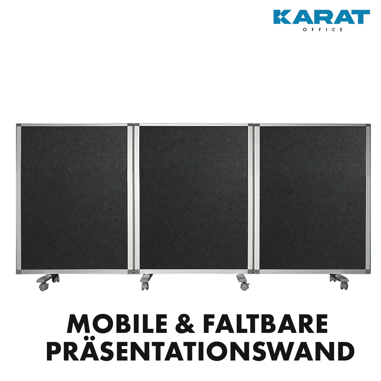 Doppelseitige Trennwand | Mobile und faltbare Stellwand | Rahmen aus Aluminium | Verschiedene Ausführungen - Image 15