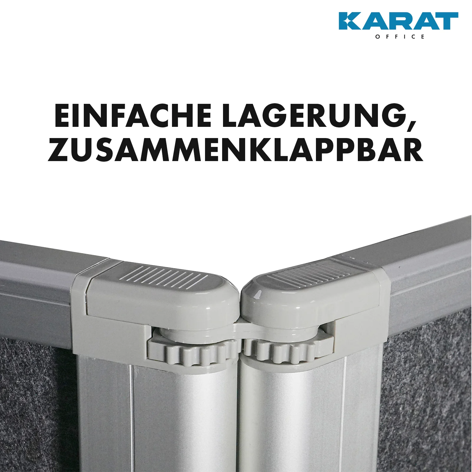 Doppelseitige Trennwand | Mobile und faltbare Stellwand | Rahmen aus Aluminium | Verschiedene Ausführungen - Image 18