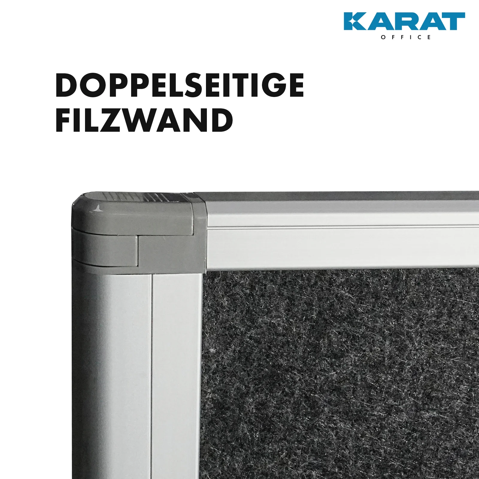 Doppelseitige Trennwand | Mobile und faltbare Stellwand | Rahmen aus Aluminium | Verschiedene Ausführungen - Image 20
