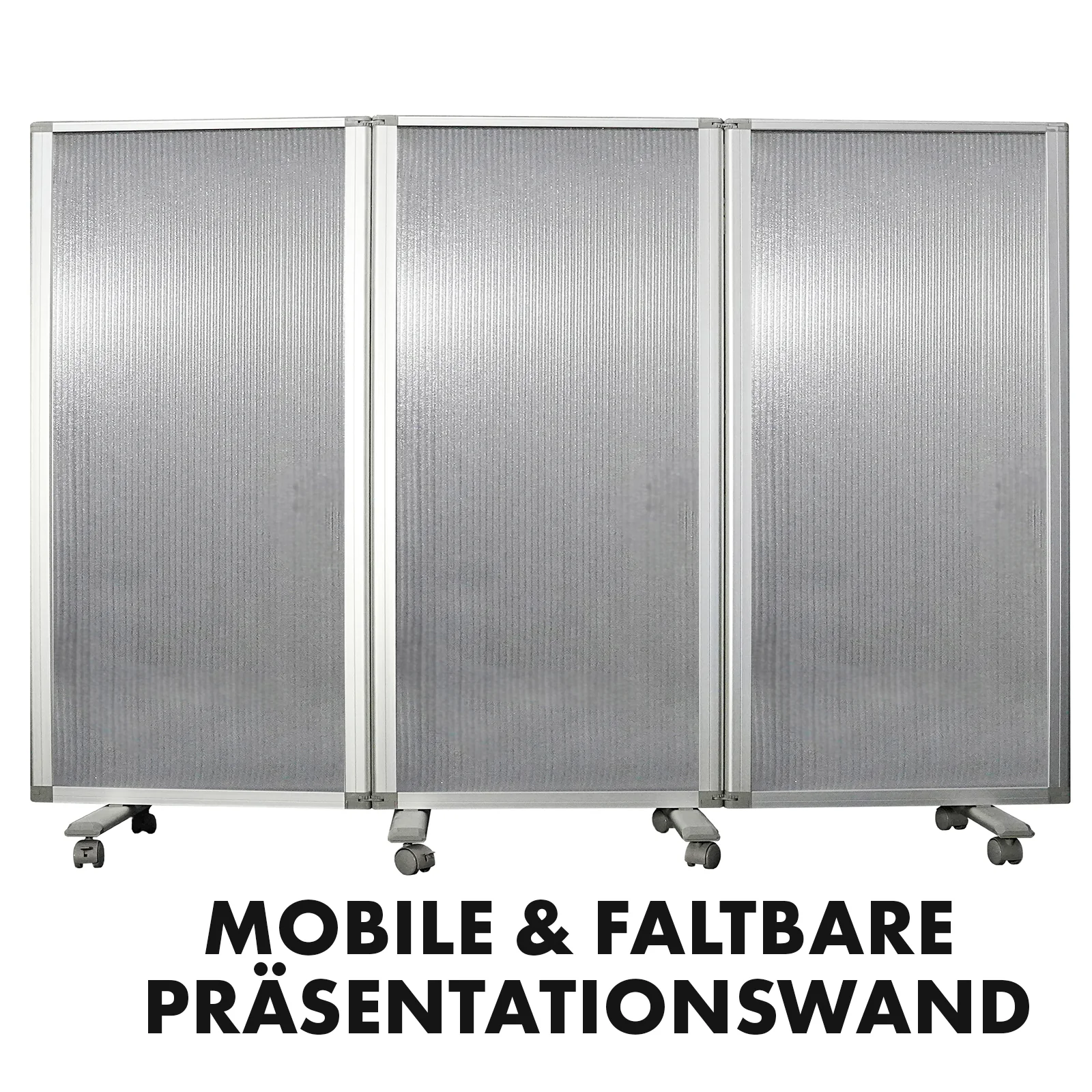 Doppelseitige Trennwand | Mobile und faltbare Stellwand | Rahmen aus Aluminium | Verschiedene Ausführungen - Image 30