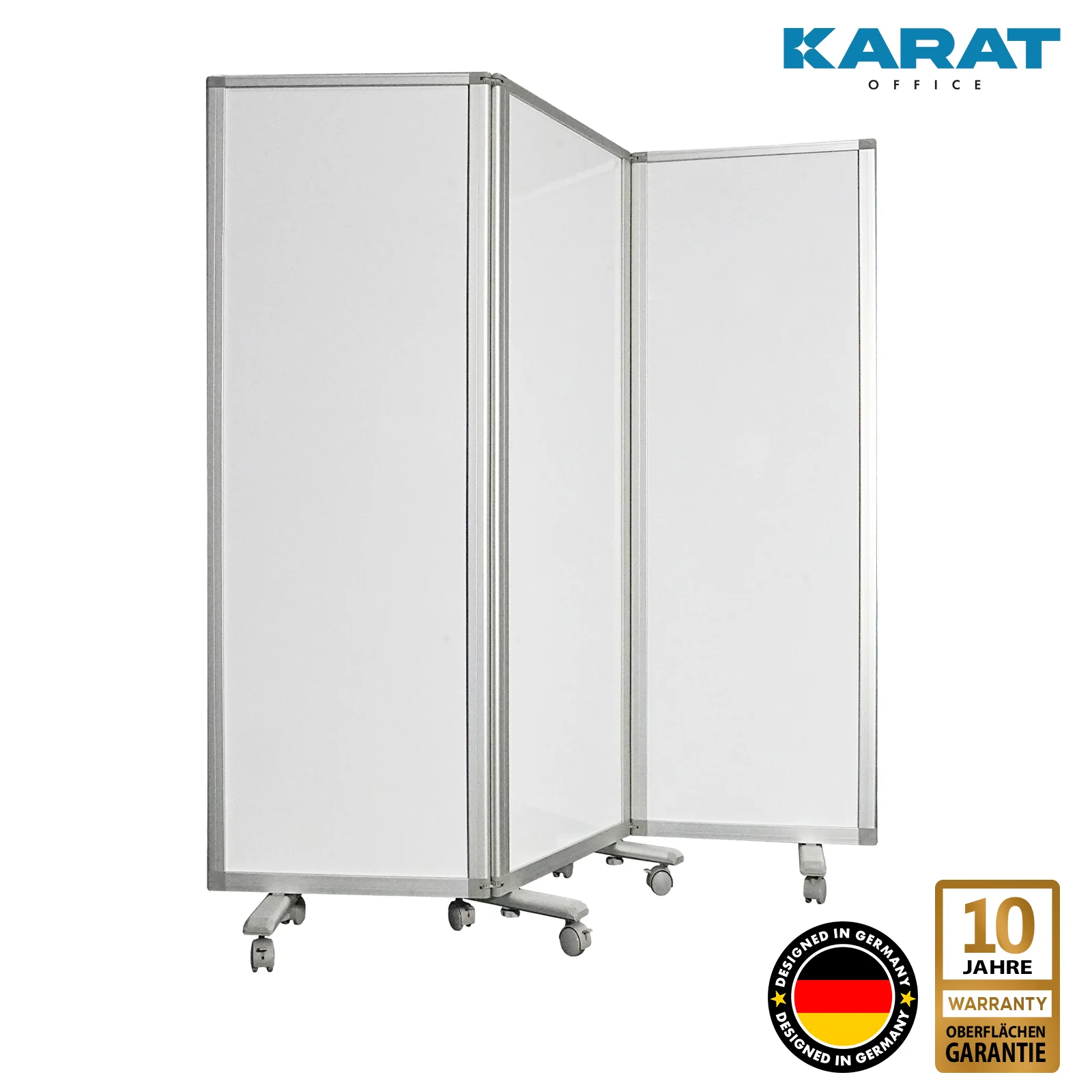 Doppelseitige Trennwand | Mobile und faltbare Stellwand | Rahmen aus Aluminium | Verschiedene Ausführungen - Image 36