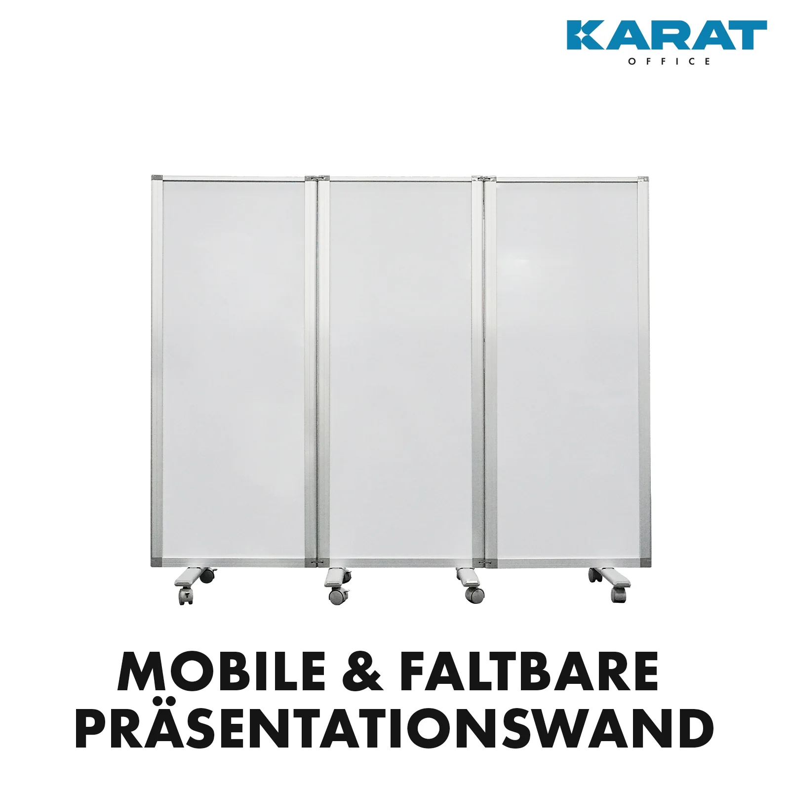Doppelseitige Trennwand | Mobile und faltbare Stellwand | Rahmen aus Aluminium | Verschiedene Ausführungen - Image 37