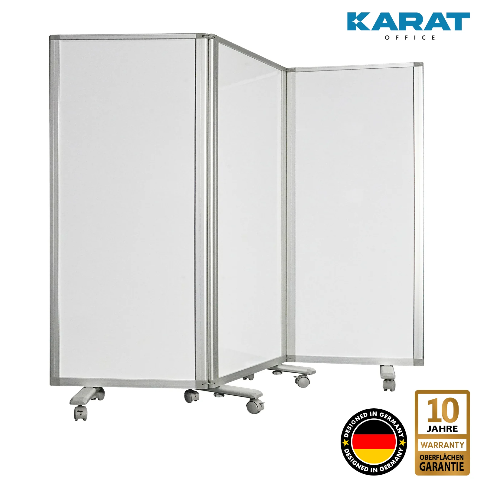 Doppelseitige Trennwand | Mobile und faltbare Stellwand | Rahmen aus Aluminium | Verschiedene Ausführungen - Image 43