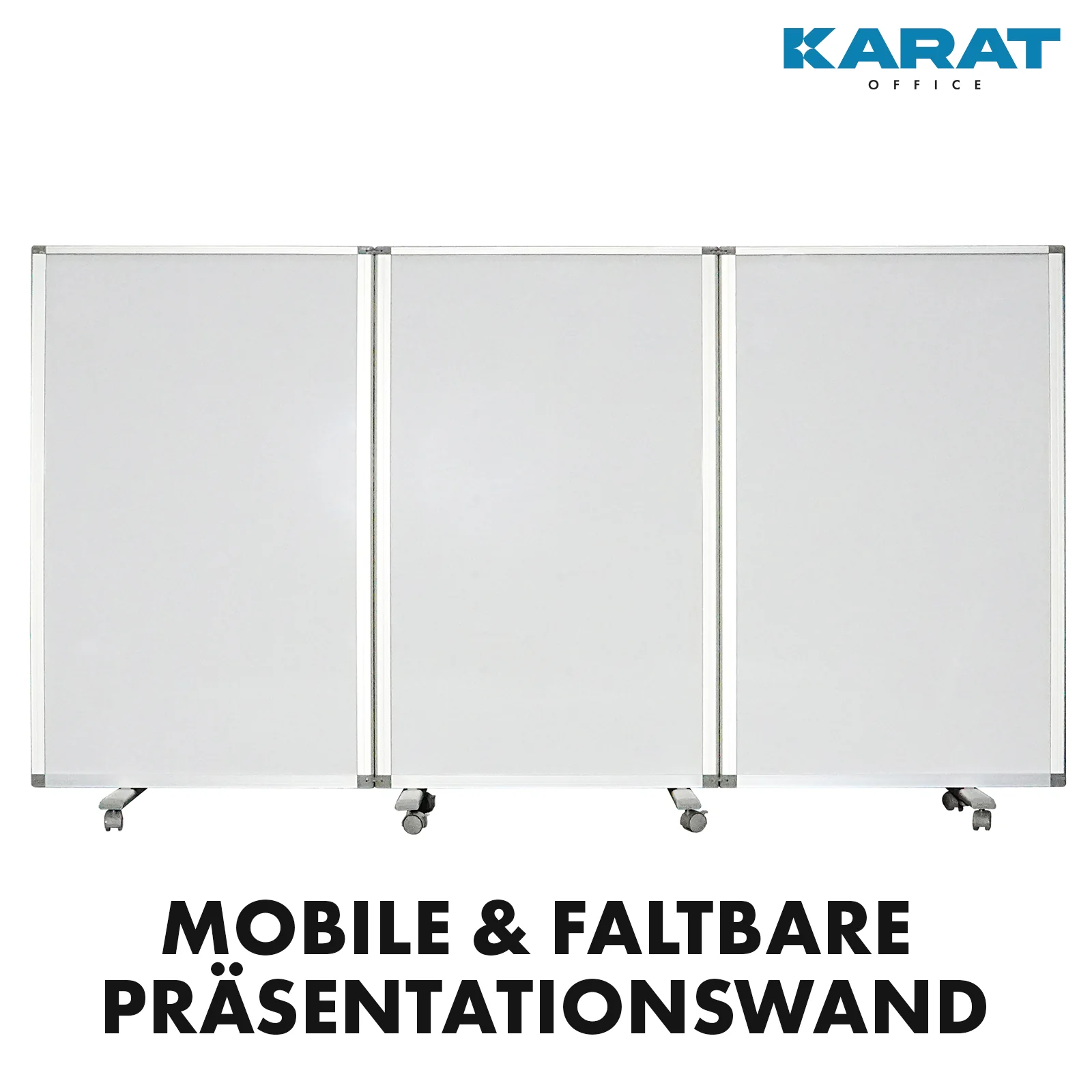 Doppelseitige Trennwand | Mobile und faltbare Stellwand | Rahmen aus Aluminium | Verschiedene Ausführungen - Image 44