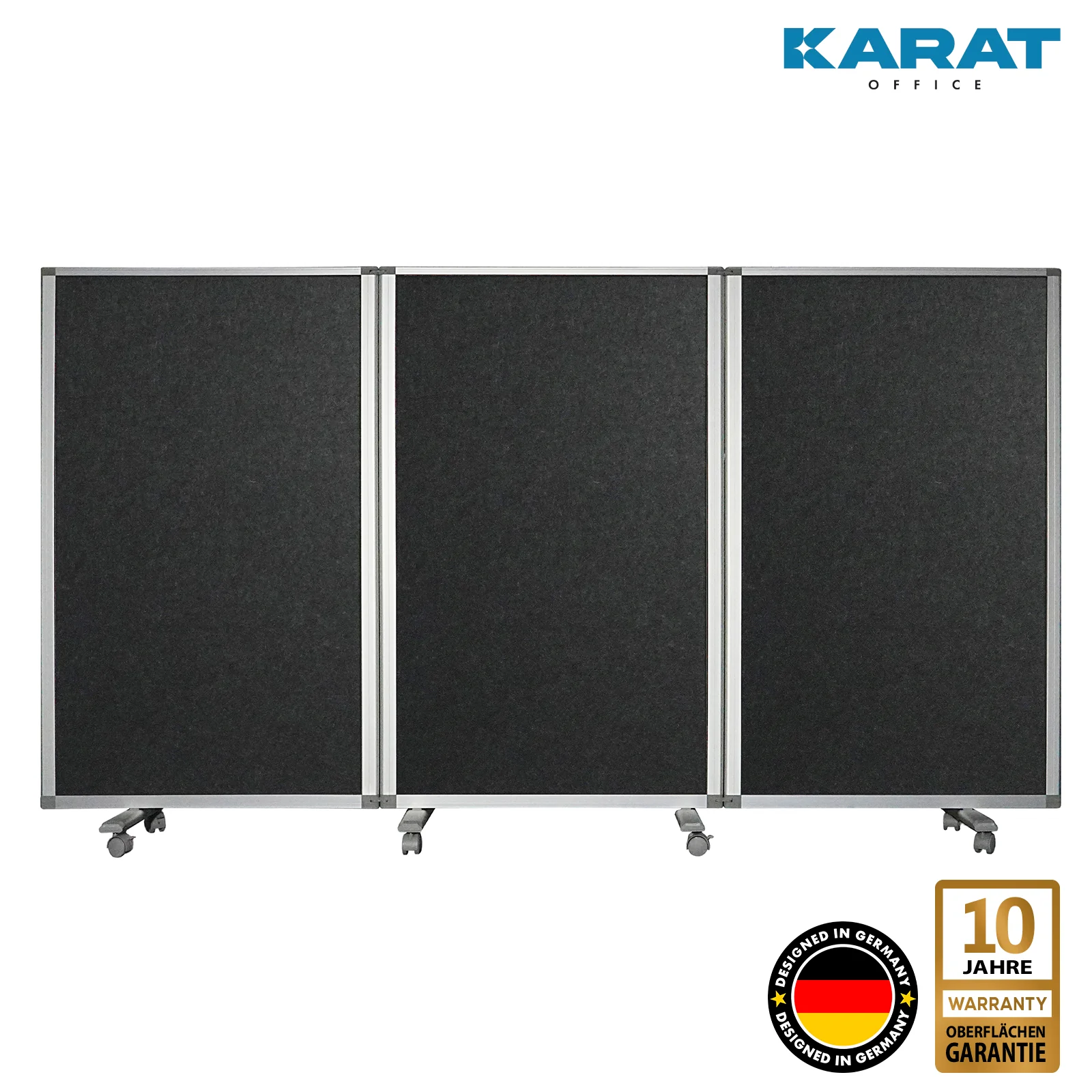 Doppelseitige Trennwand | Mobile und faltbare Stellwand | Rahmen aus Aluminium | Verschiedene Ausführungen - Image 8