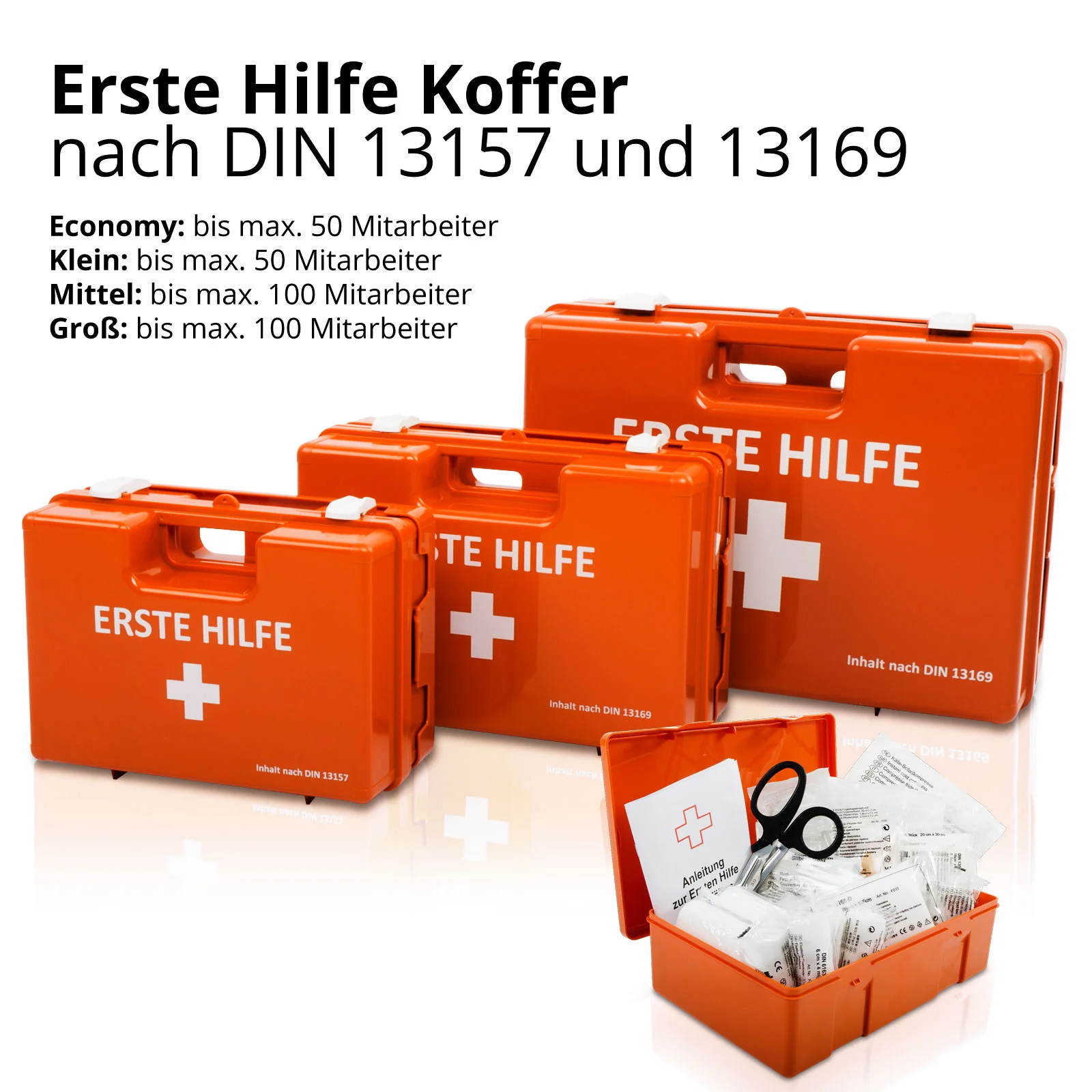 Erste-Hilfe-Kasten | Economy | DIN 13157 | Für Kleinbetriebe - Image 3