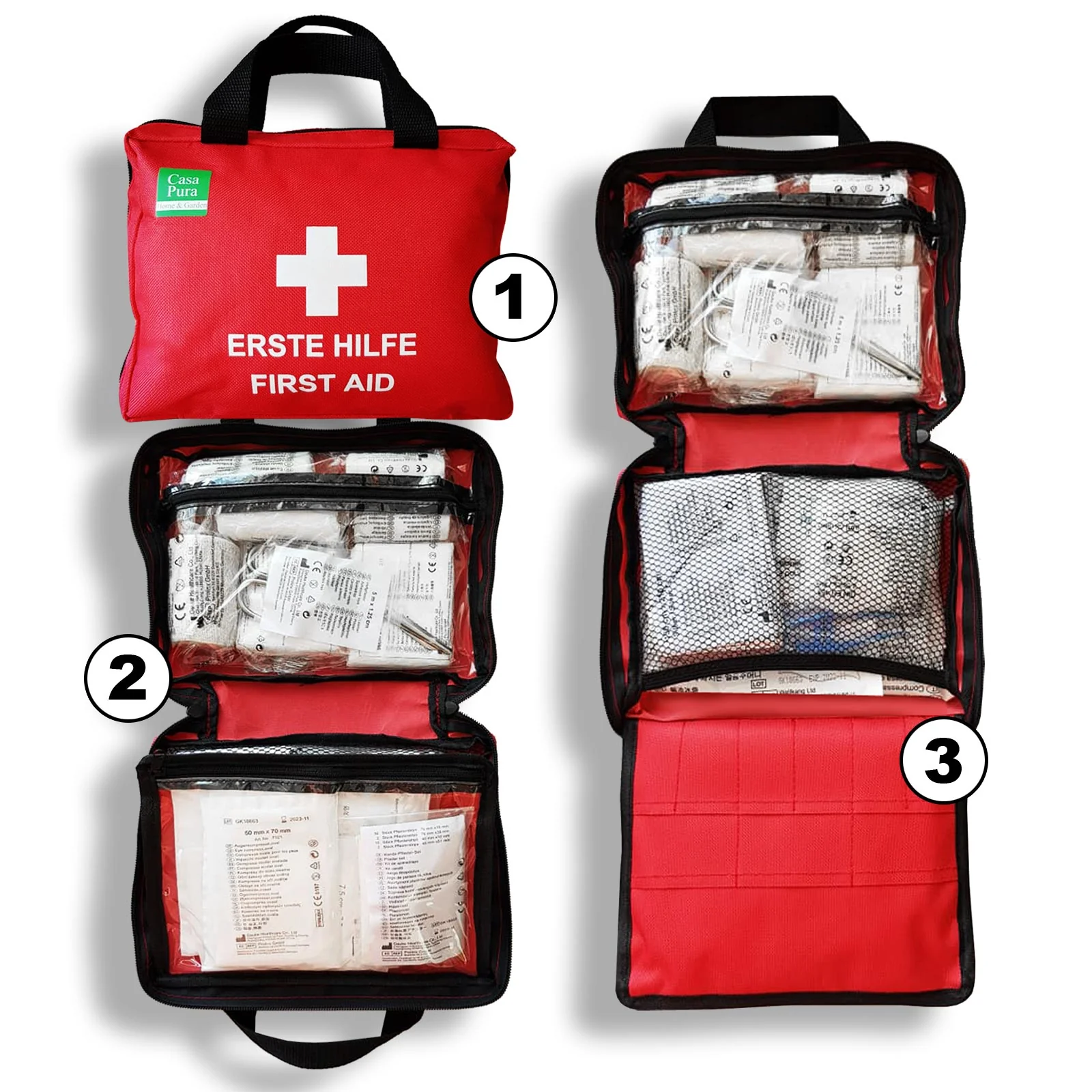 Erste-Hilfe-Tasche | Für Freizeit und Sport | 90 Teile - Image 3