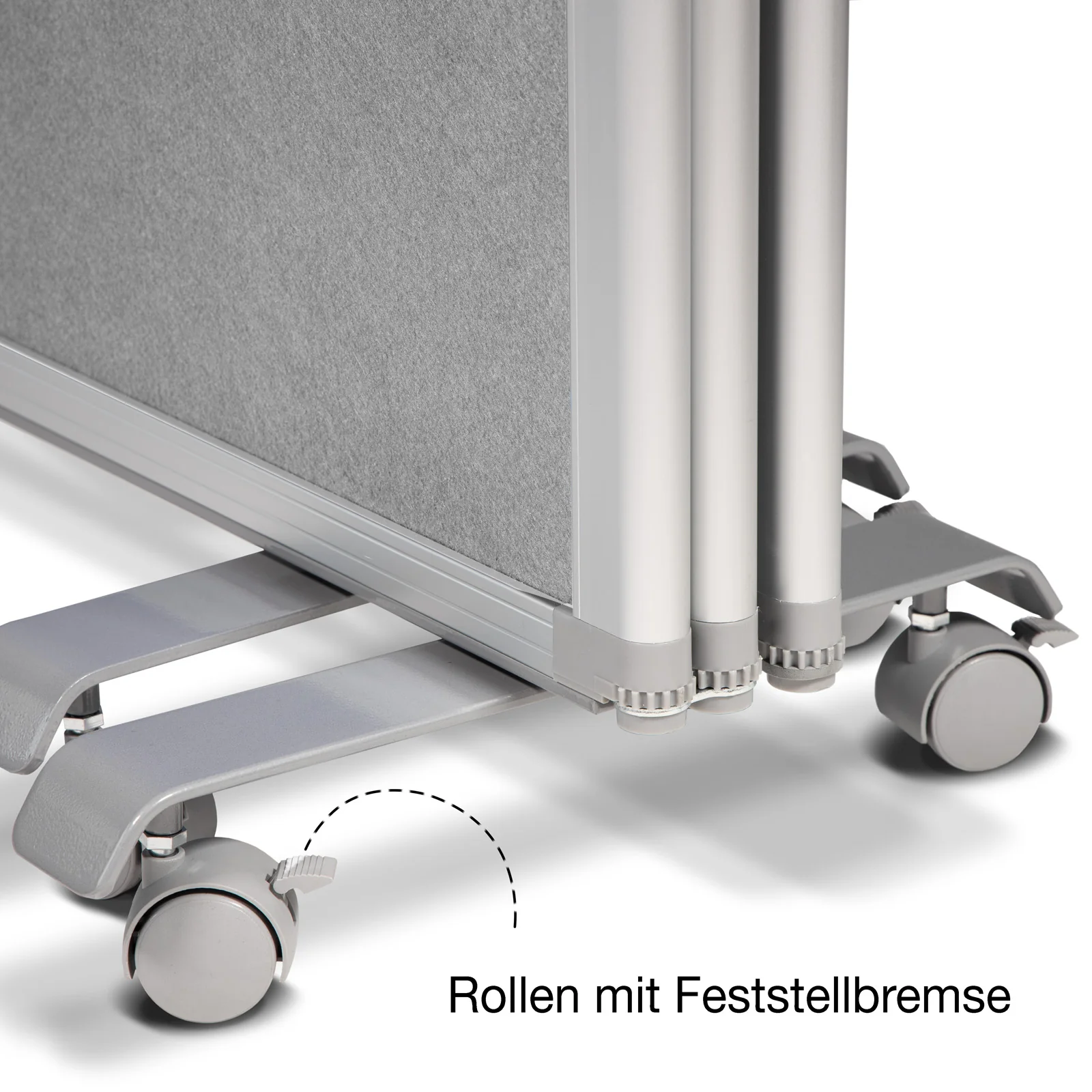 Filz Stellwand | Trennwand 3-teilig | Mit Rollen | 2 Farben & 2 Größen - Image 21