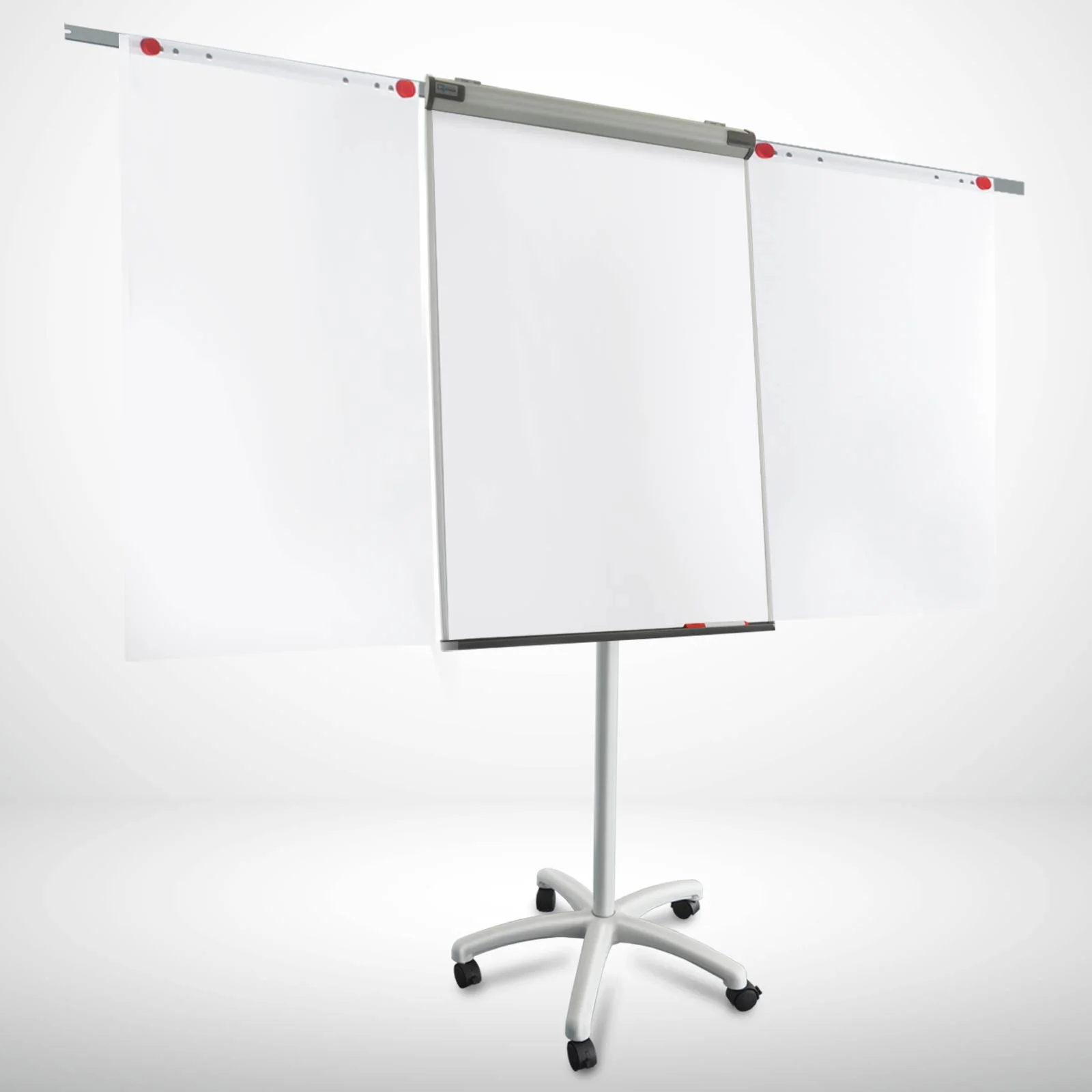 Mobiles Flipchart Piranha PRO | Sternfuß | Mit Papierhaltern - Image 10