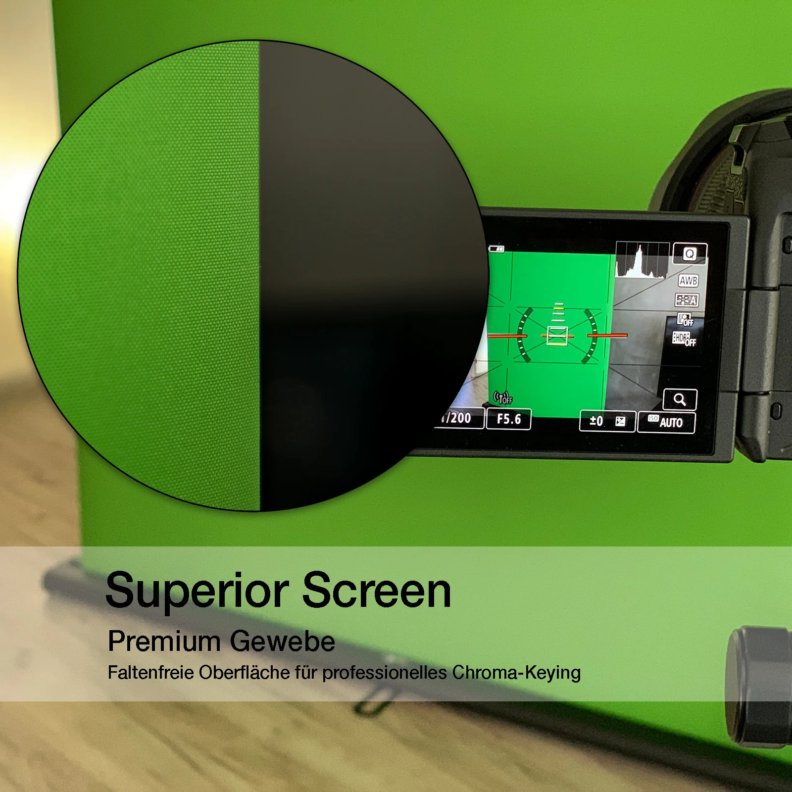 Green Screen | Ausfahrbarer Fotohintergrund | 150 x 200 cm - Image 3