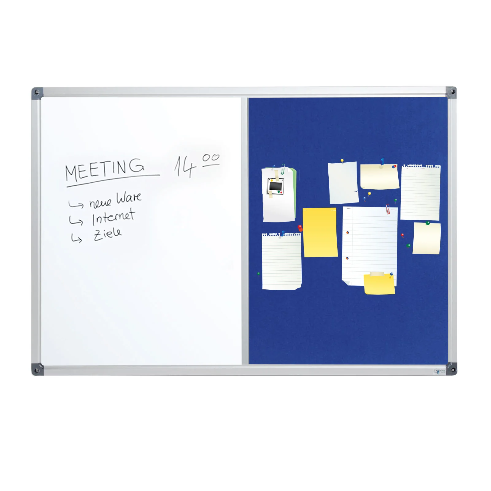 Kombitafel Whiteboard & Filzwand | 2 Größen - Image 9