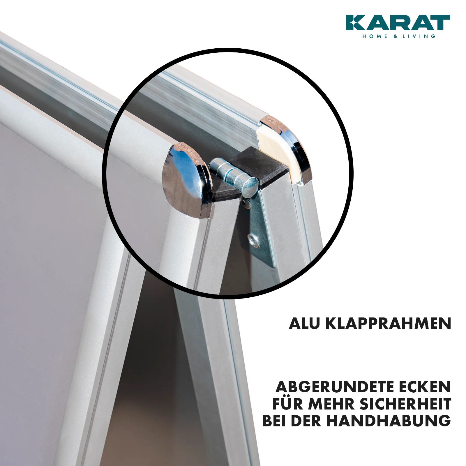 Kundenstopper | DIN A1 & A2 | Doppelseitiger Gehwegaufsteller, Werbeaufsteller aus Aluminium - Image 10