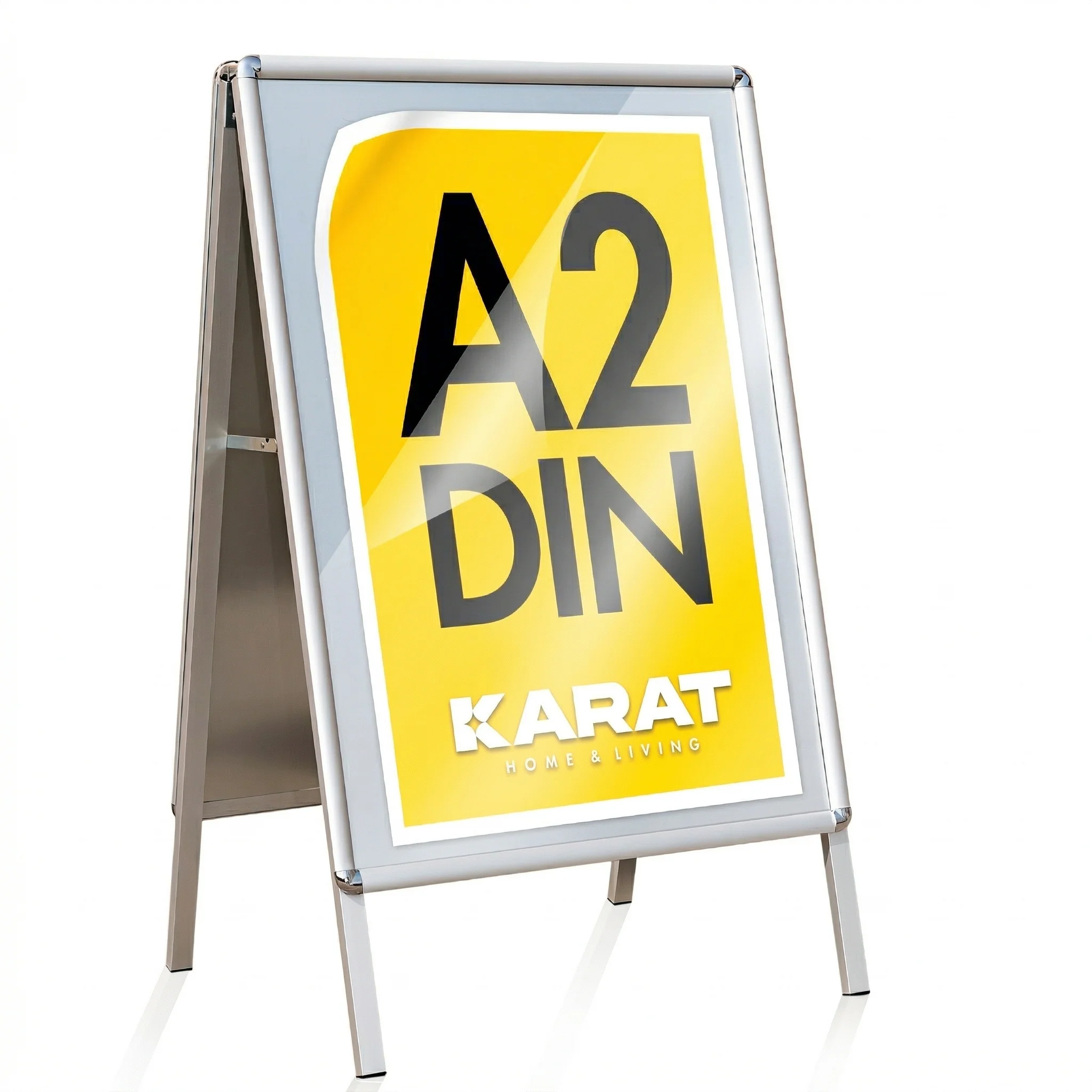 Kundenstopper | DIN A1 & A2 | Doppelseitiger Gehwegaufsteller, Werbeaufsteller aus Aluminium - Image 8