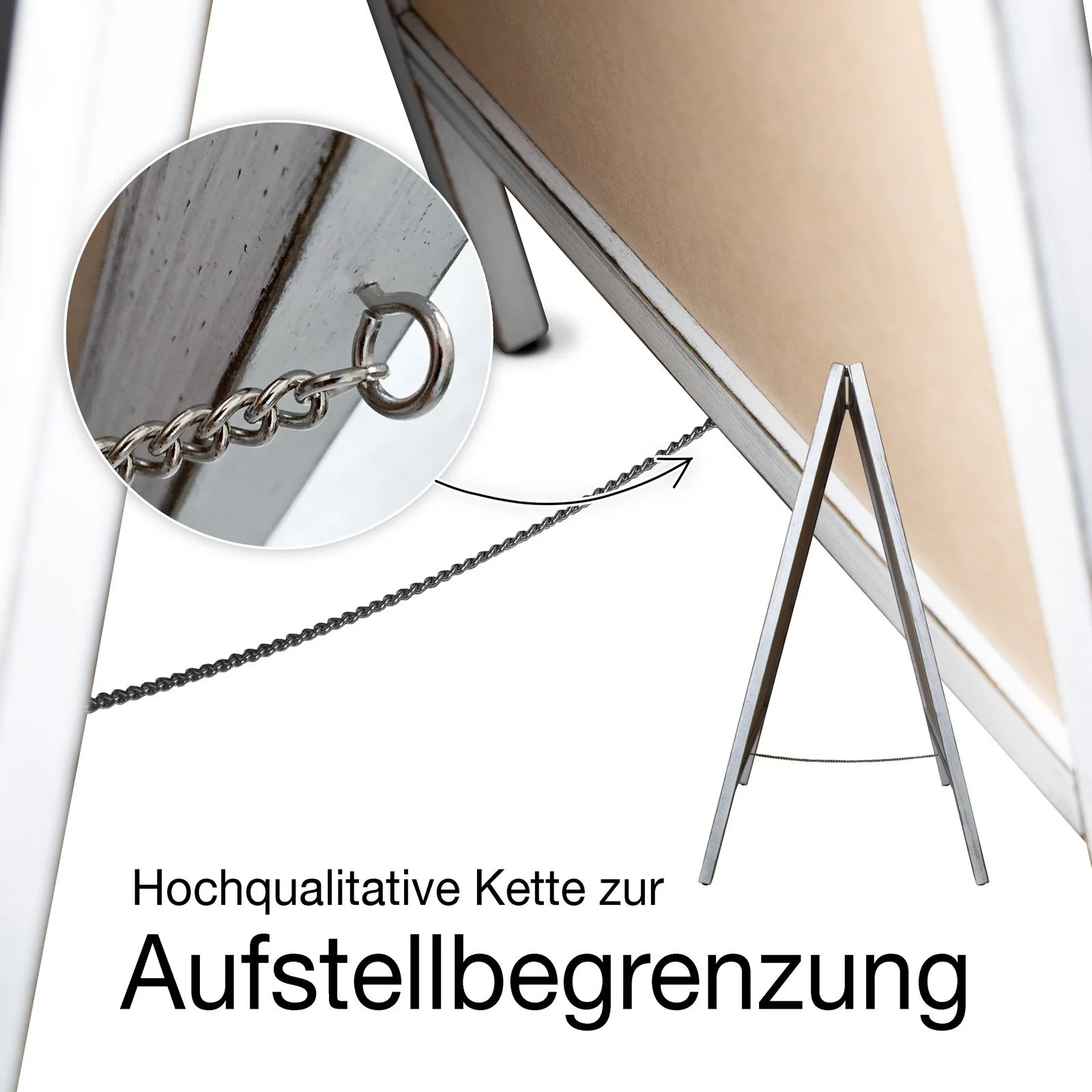 Kundenstopper | Kreidetafel | Mit Holzrahmen | Für Innen & Außenbereiche - Image 13