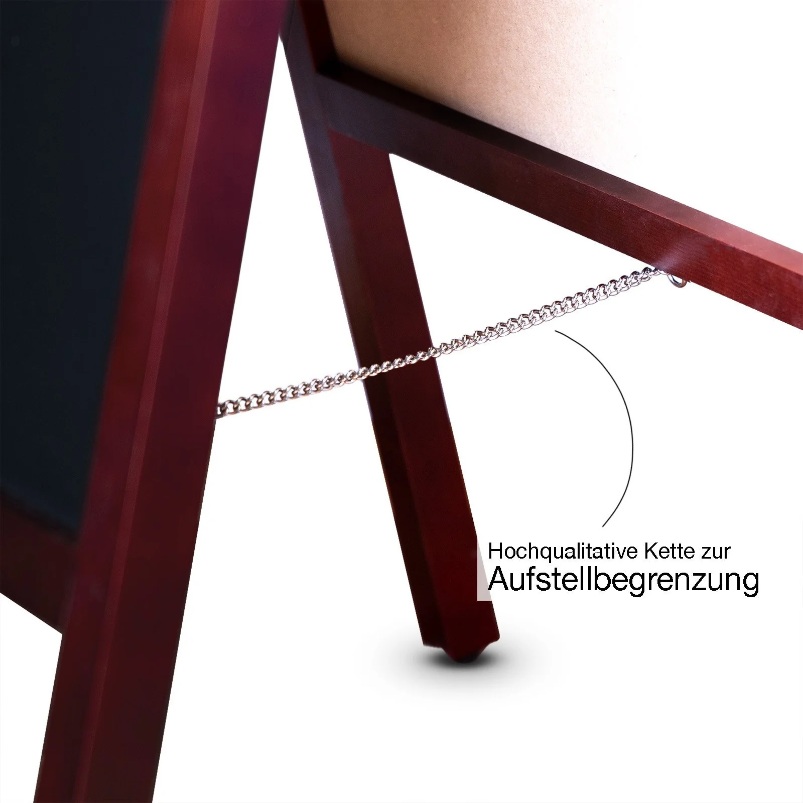 Kundenstopper | Kreidetafel | Mit Holzrahmen | Für Innen & Außenbereiche - Image 5