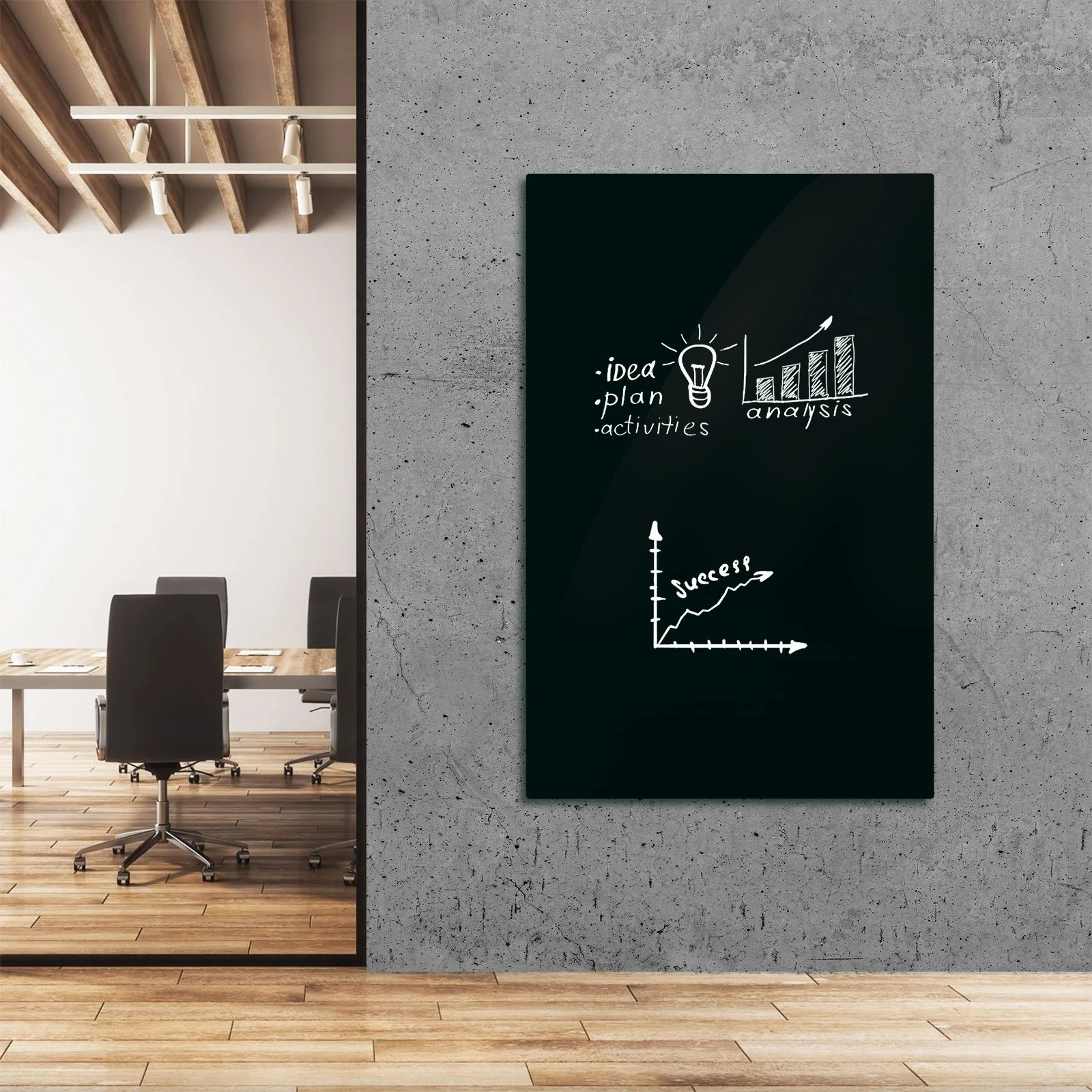 Magnetisches Glas-Whiteboard | 3 Größen | 2 Farben - Image 15