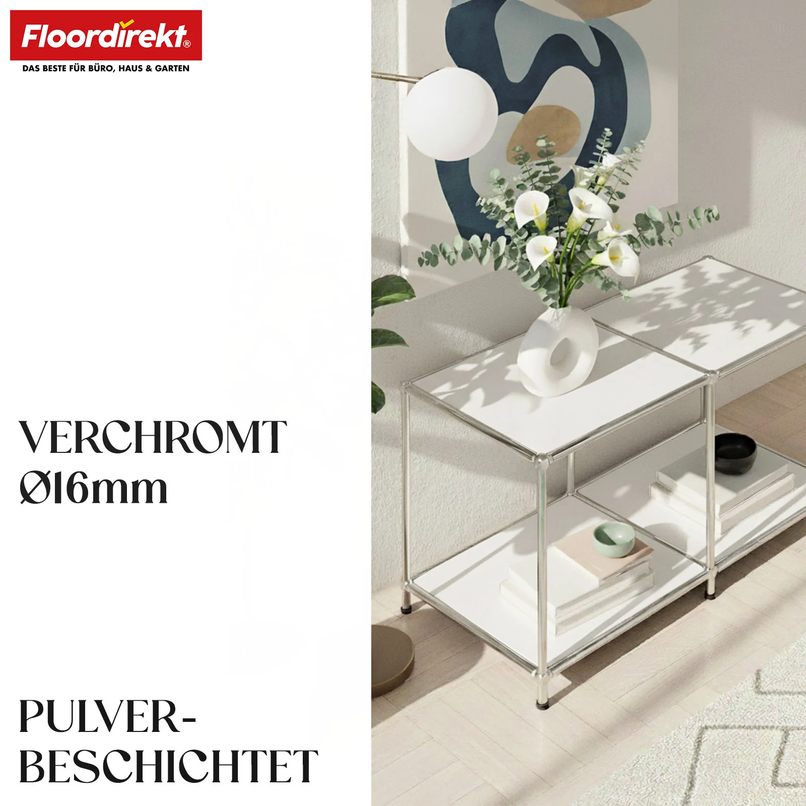 Metallregal | Concept Epure MK-016 | Sideboard & Ablageregal mit offenen Flächen | In mehreren Farben erhältlich - Image 11