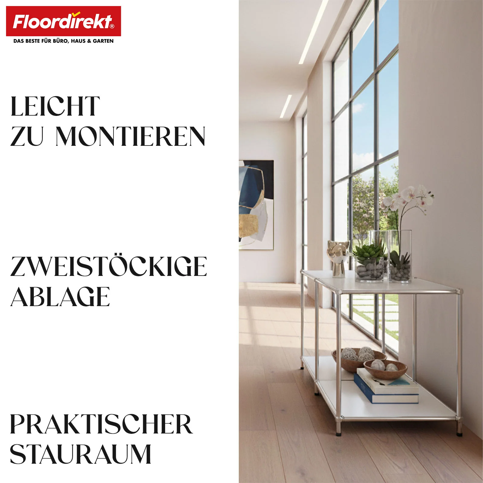 Metallregal | Concept Epure MK-016 | Sideboard & Ablageregal mit offenen Flächen | In mehreren Farben erhältlich - Image 12