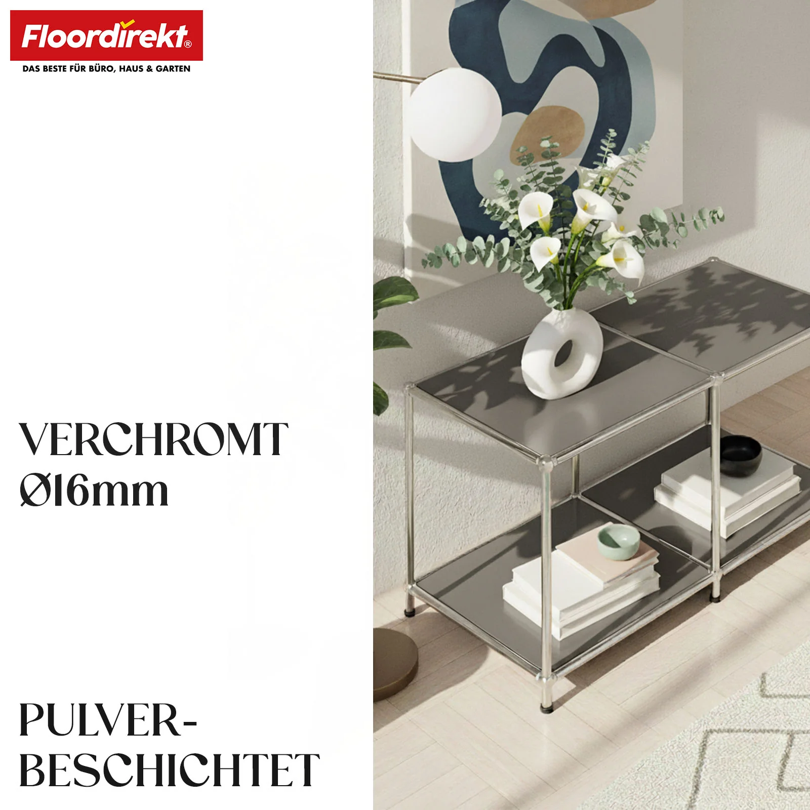 Metallregal | Concept Epure MK-016 | Sideboard & Ablageregal mit offenen Flächen | In mehreren Farben erhältlich - Image 19