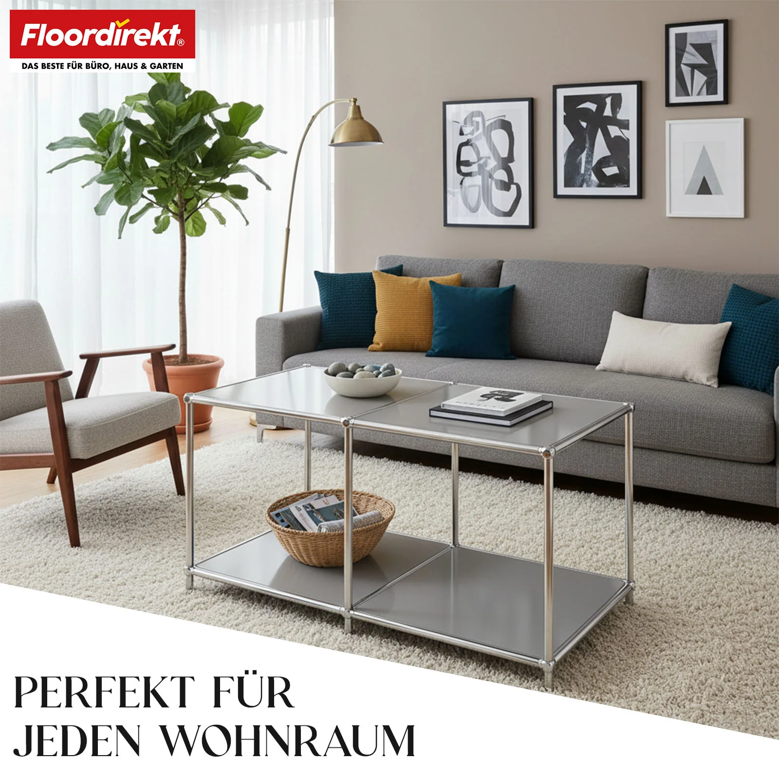 Metallregal | Concept Epure MK-016 | Sideboard & Ablageregal mit offenen Flächen | In mehreren Farben erhältlich - Image 23