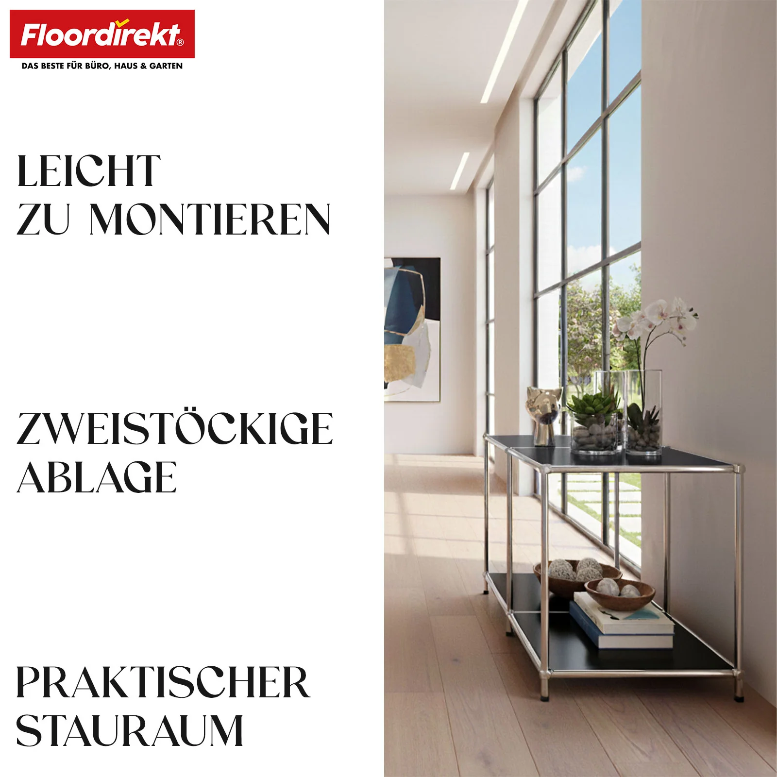 Metallregal | Concept Epure MK-016 | Sideboard & Ablageregal mit offenen Flächen | In mehreren Farben erhältlich - Image 4