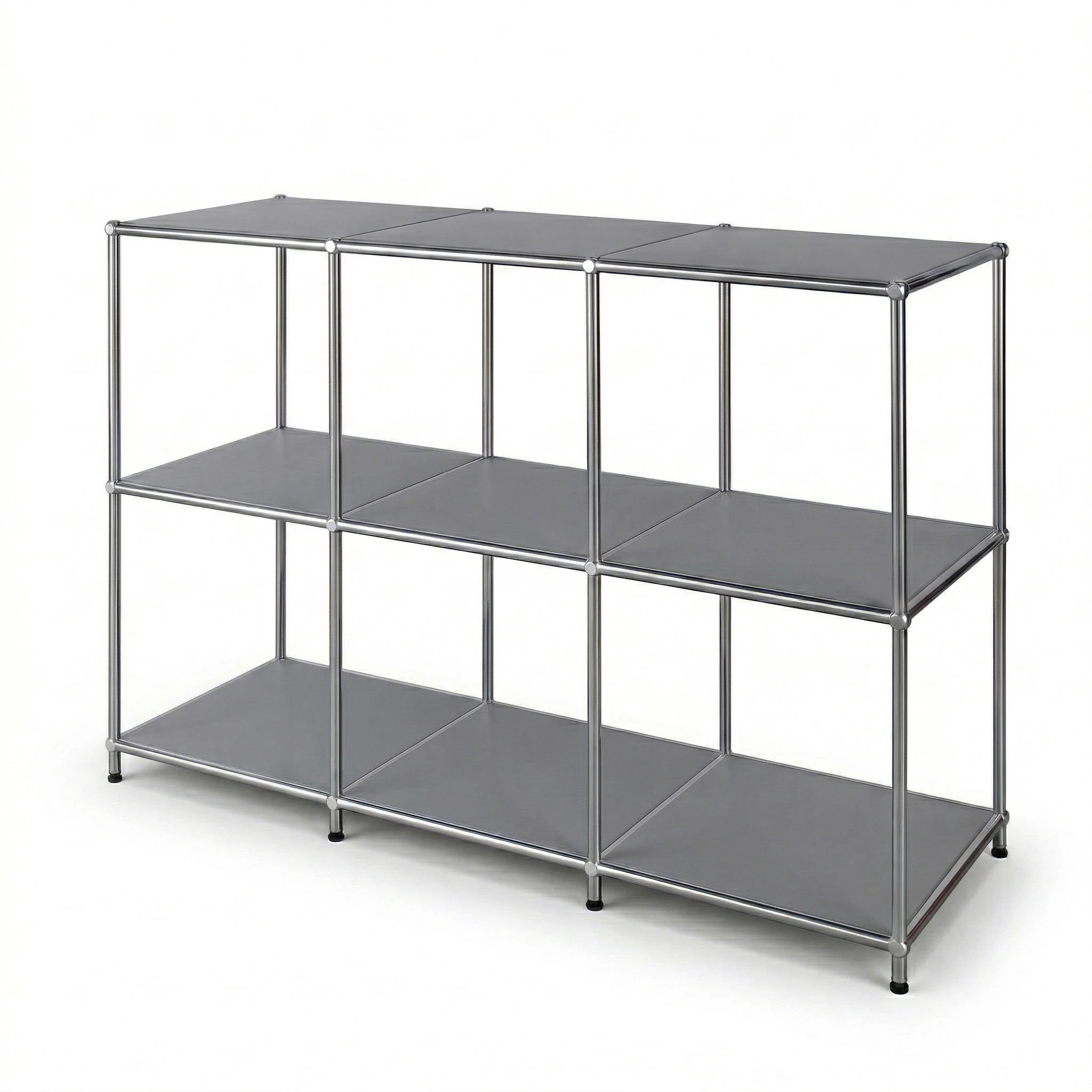Metallregal | Concept Epure MK-018 | 3 Ablagen Standregal | Sideboard & Lowboard | Offenes Bücherregal - Image 17