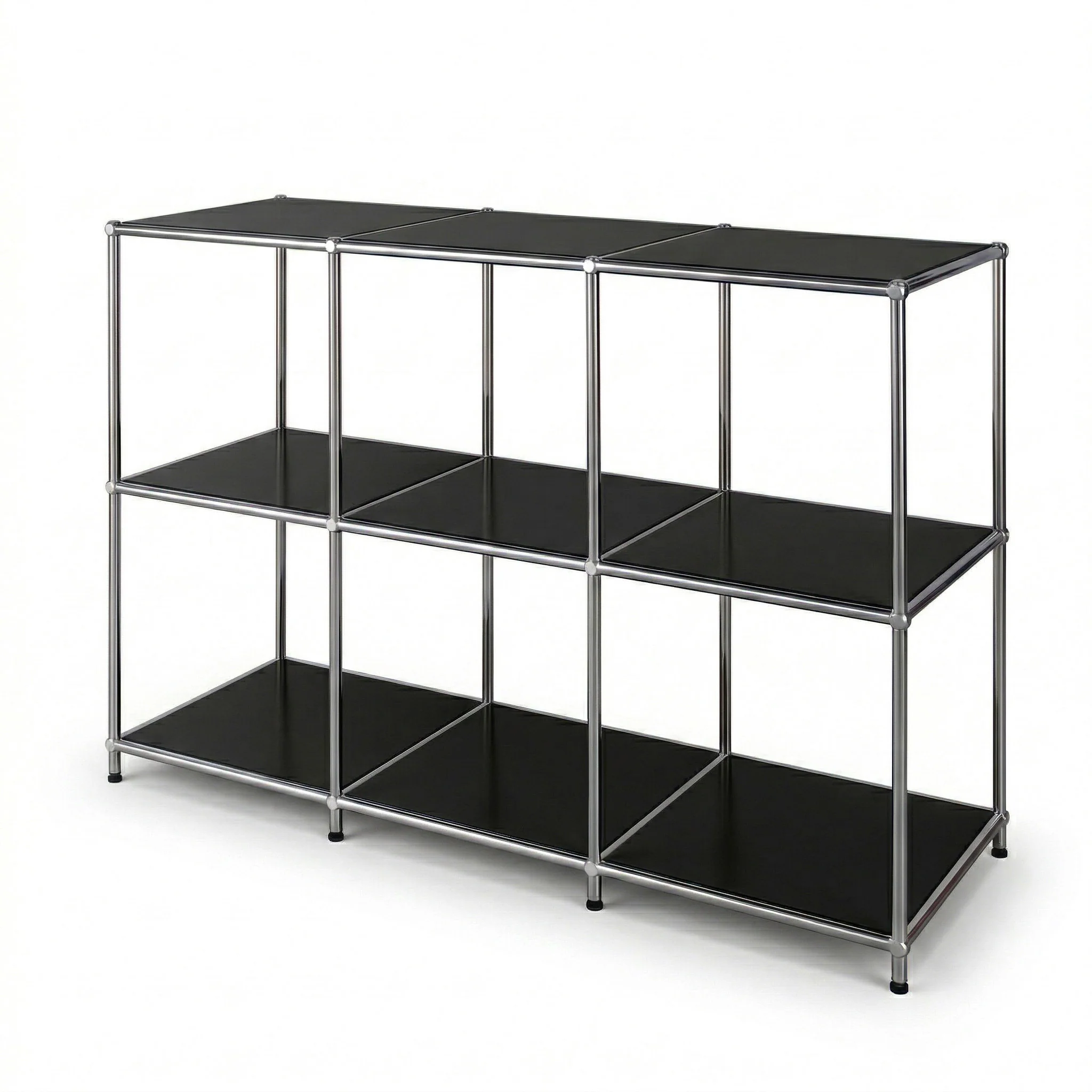 Metallregal | Concept Epure MK-018 | 3 Ablagen Standregal | Sideboard & Lowboard | Offenes Bücherregal - Image 9