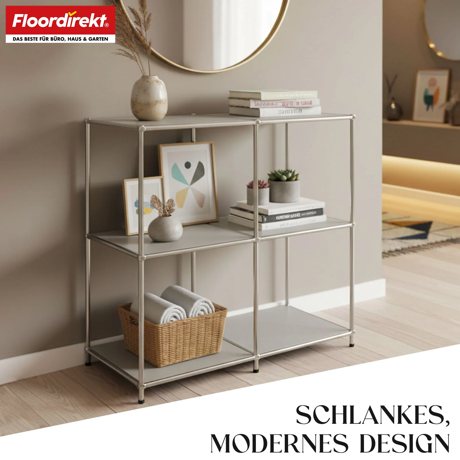 Metallregal | Concept Epure MK-027 | Offenes 3-stöckiges Sideboard & Ablageregal | In mehreren Farben erhältlich - Image 30