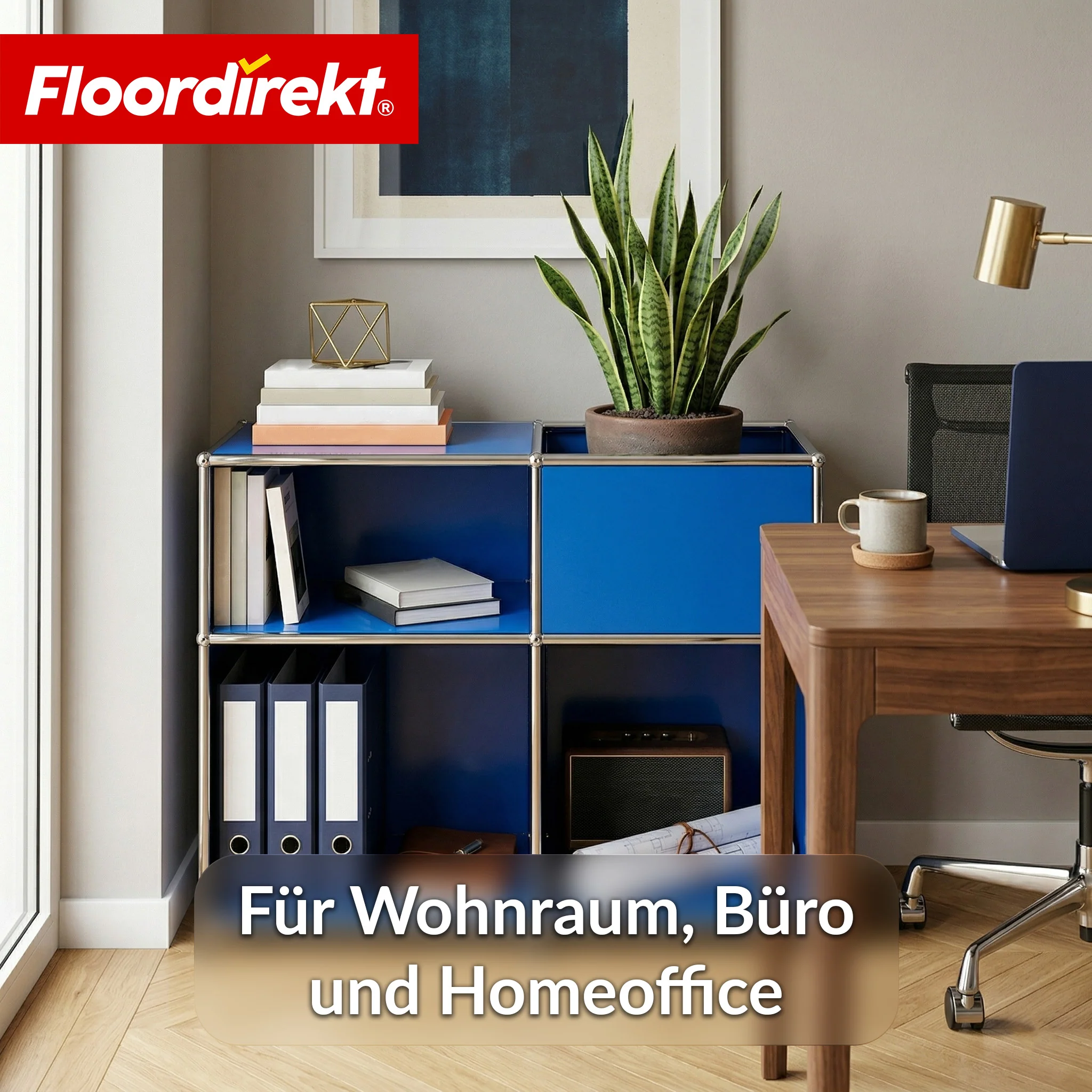 Metallregal | Concept Epure MK-030 | Standregal mit 3 Ablagen & Stauraumfach | Sideboard & Aufbewahrungsregal - Image 30