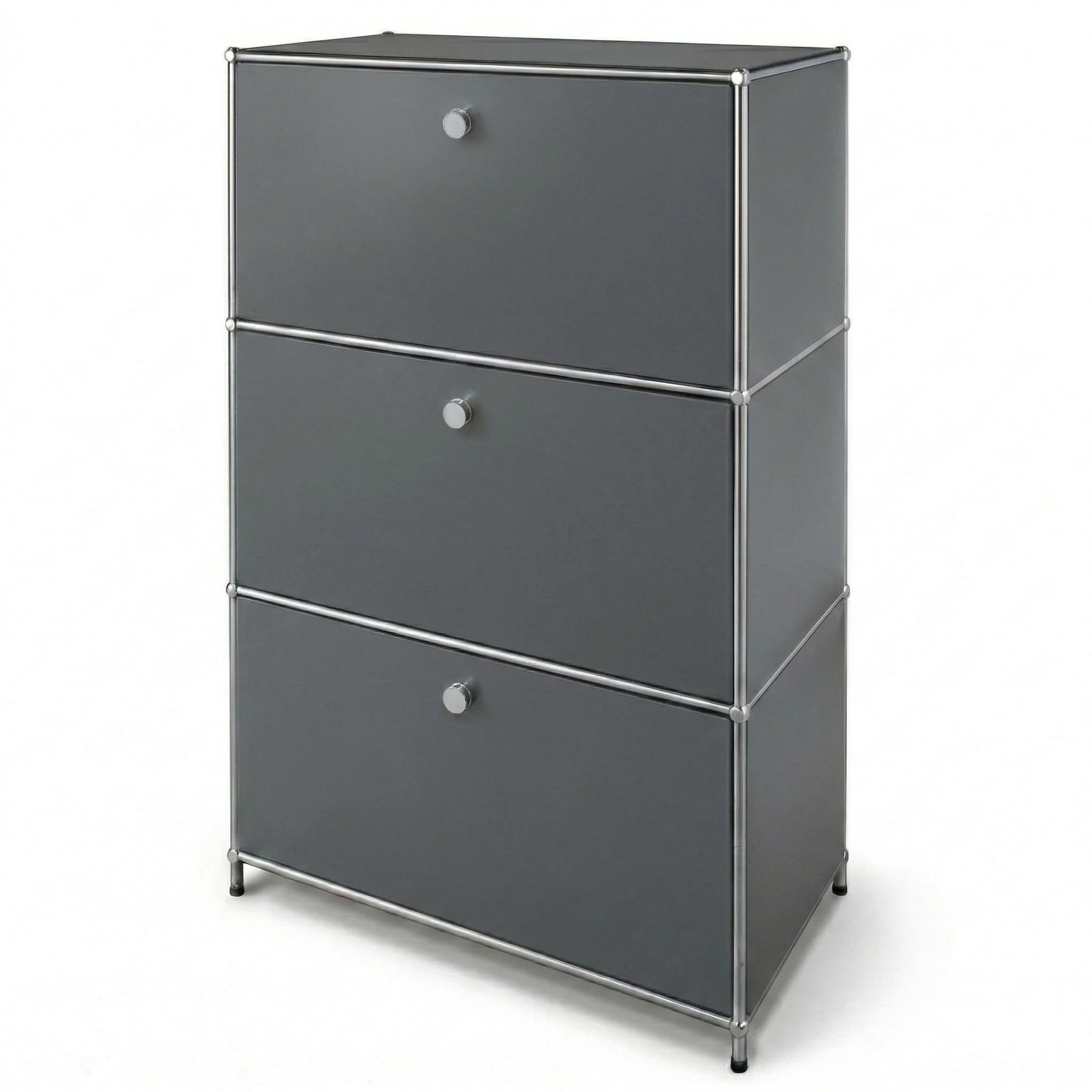 Metallschrank | Concept Epure MK-129 | Sideboard mit 3 verschließbaren Fächern | Moderner Aufbewahrungsschrank - Image 25