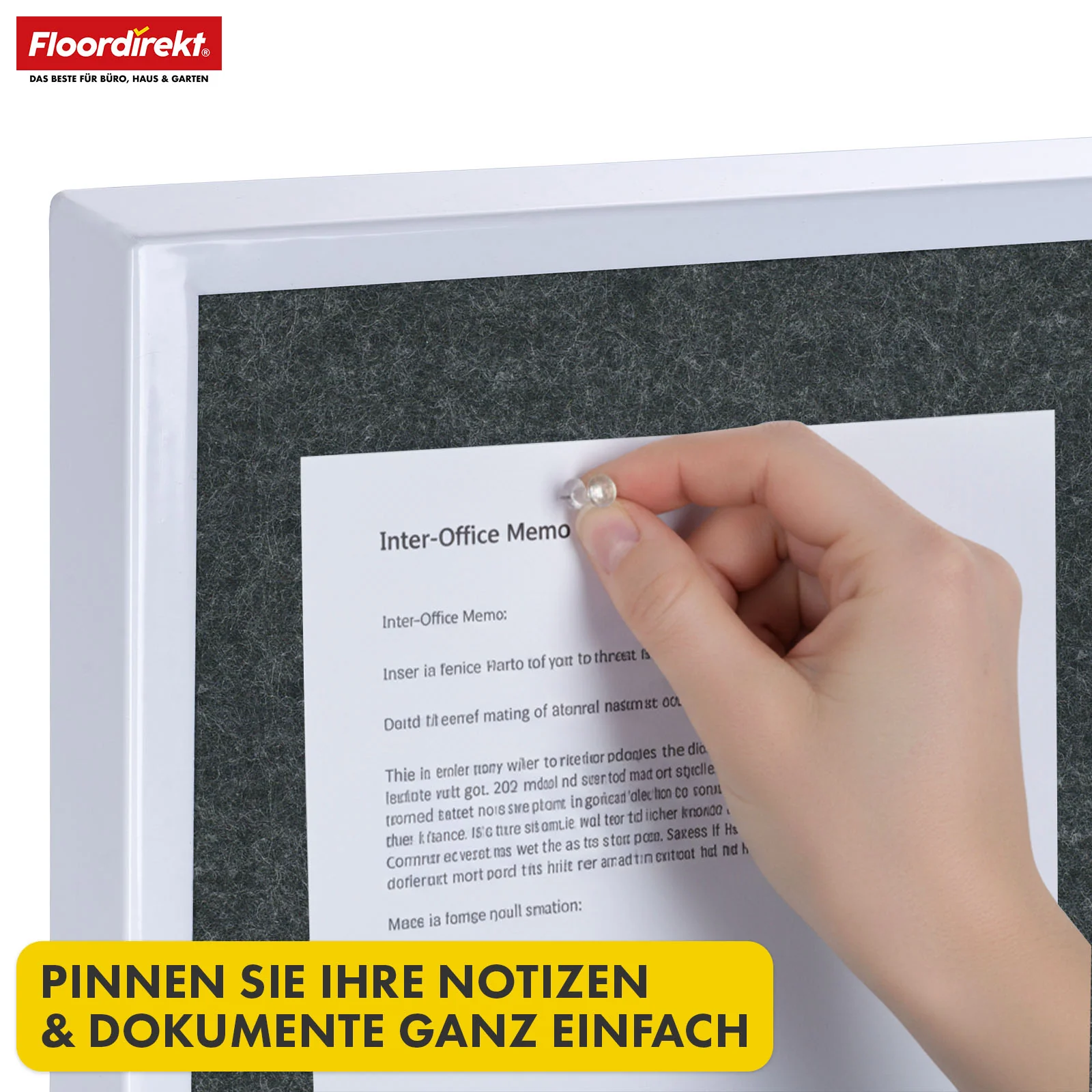 Mobile Moderationstafel GIANT | Beidseitige Filztafel auf Rollen 80x120cm | Doppelseitig nutzbar & stabil - Image 4
