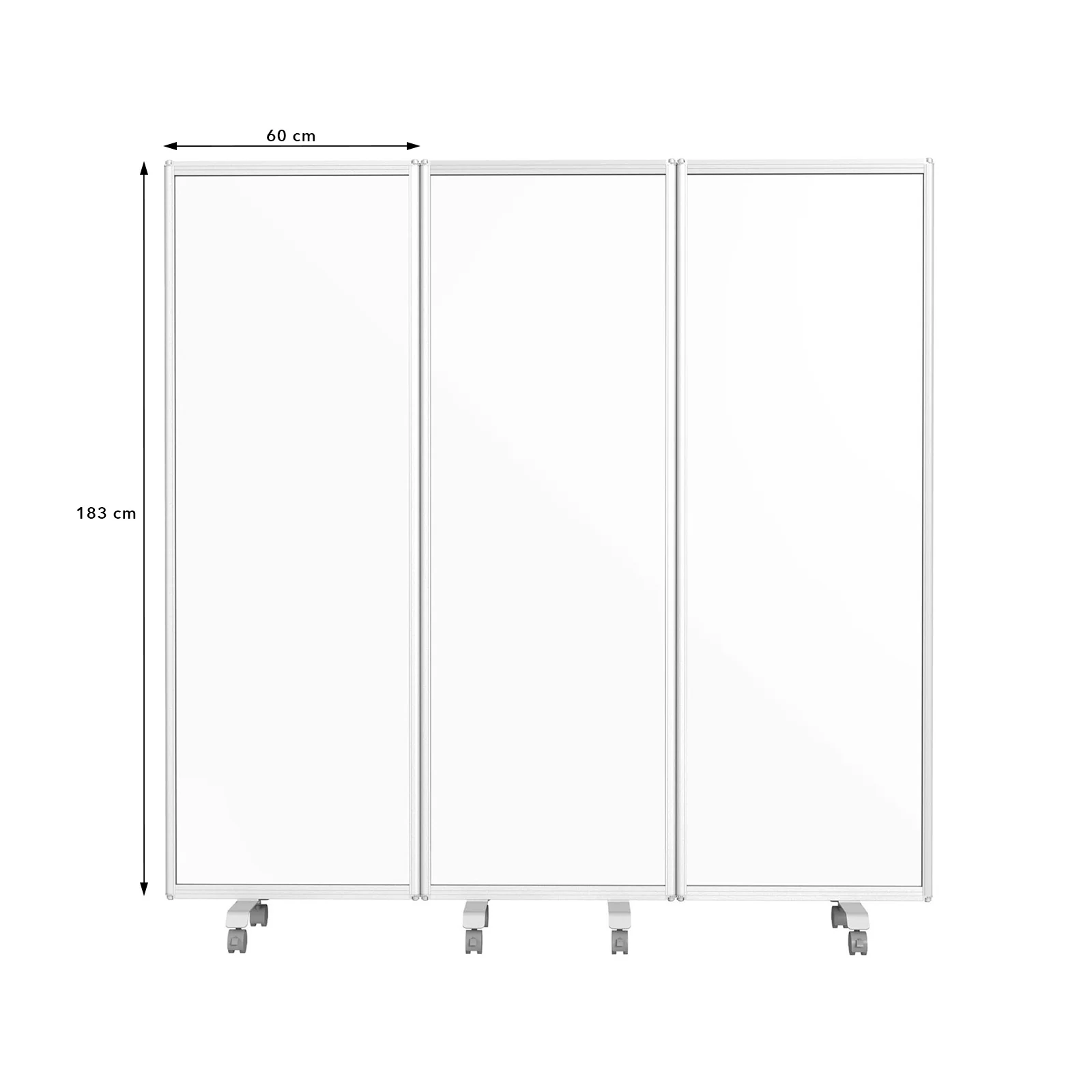 Mobile Trennwand | Präsentationsboard | Beschreibbare Oberfläche | Verschiedene Ausführungen - Image 4