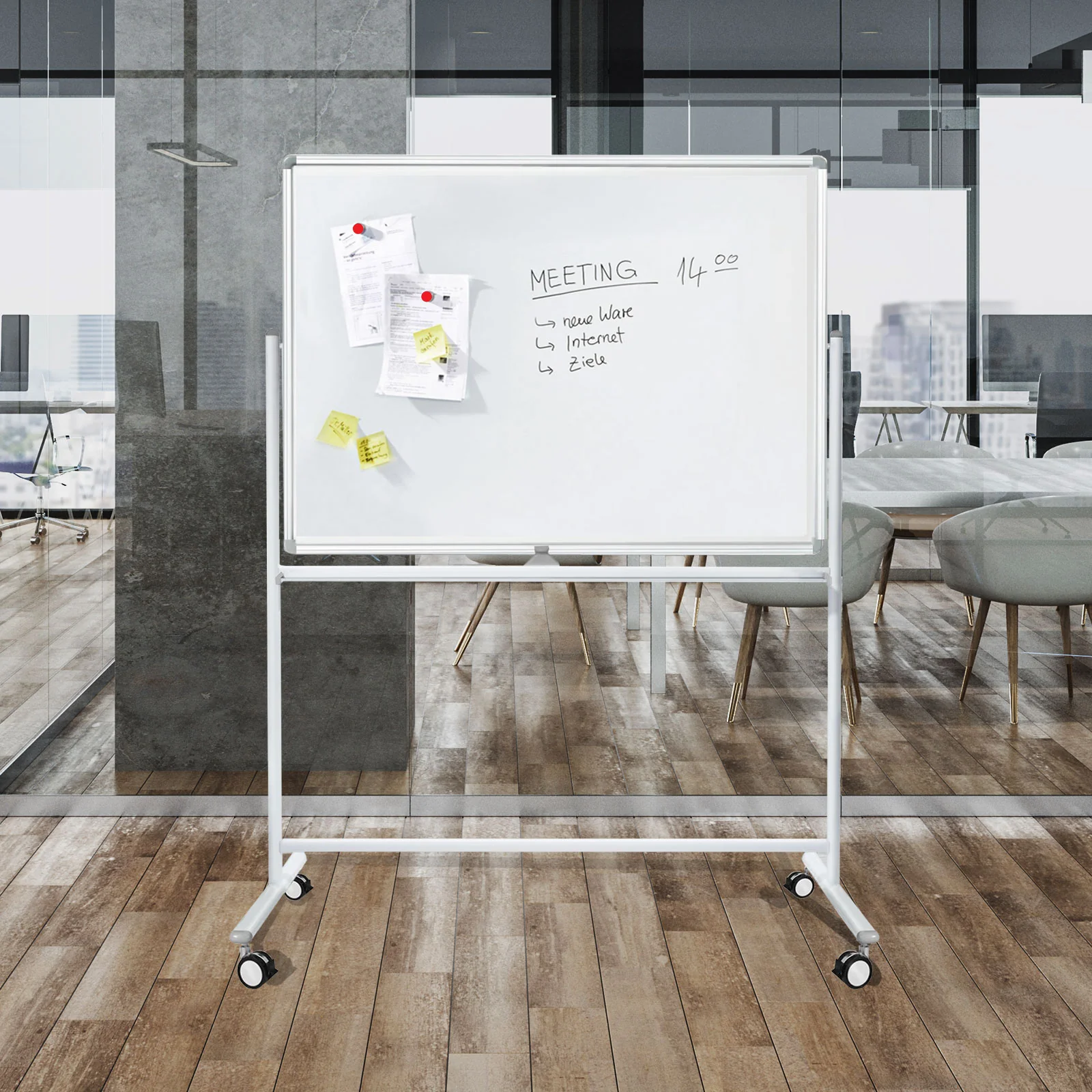 Whiteboard Stanford | Lackiert | Mobil & drehbar | 5 Größen - Image 3