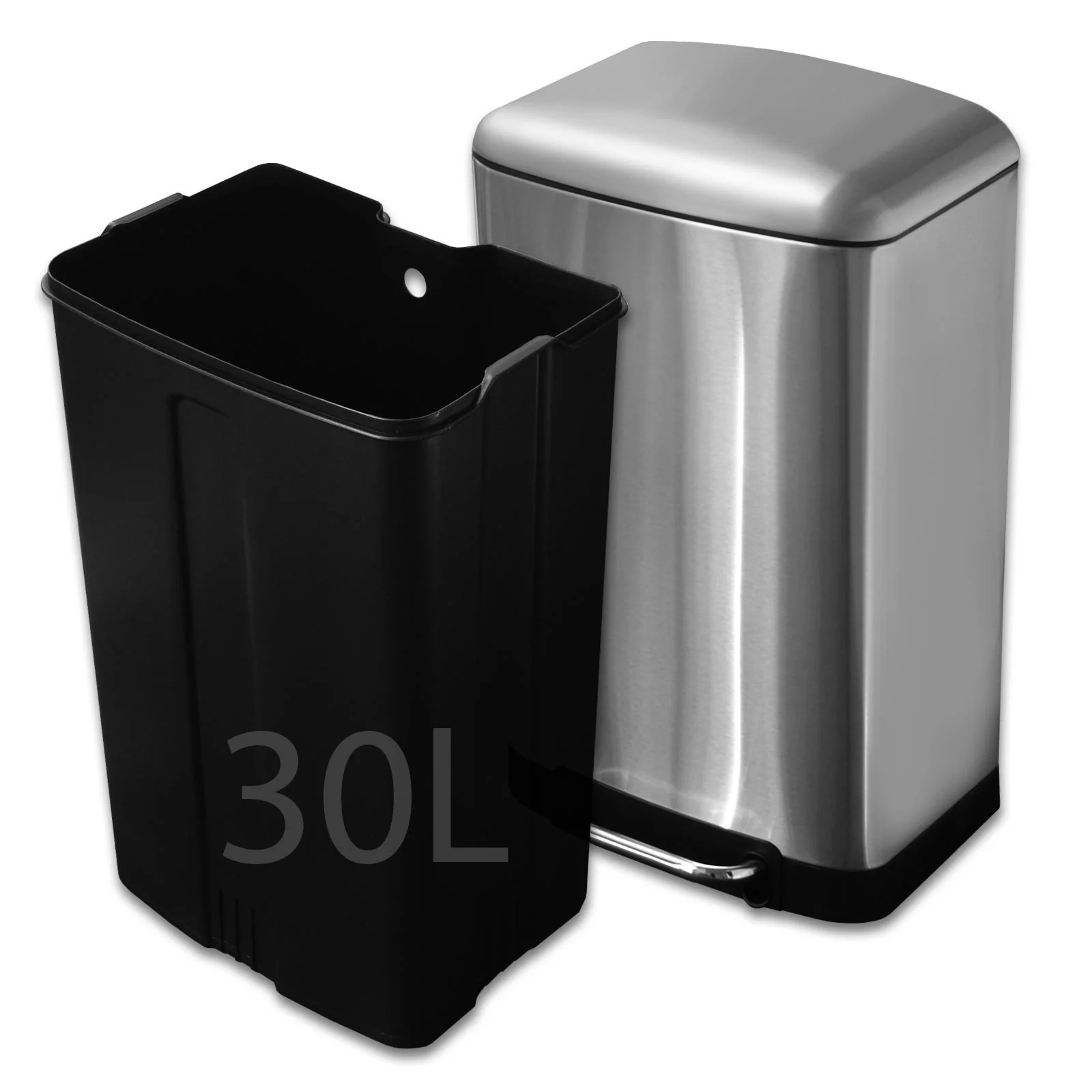 Mülleimer Cubo | Edelstahl | Mit Absenkautomatik | 30 Liter - Image 3