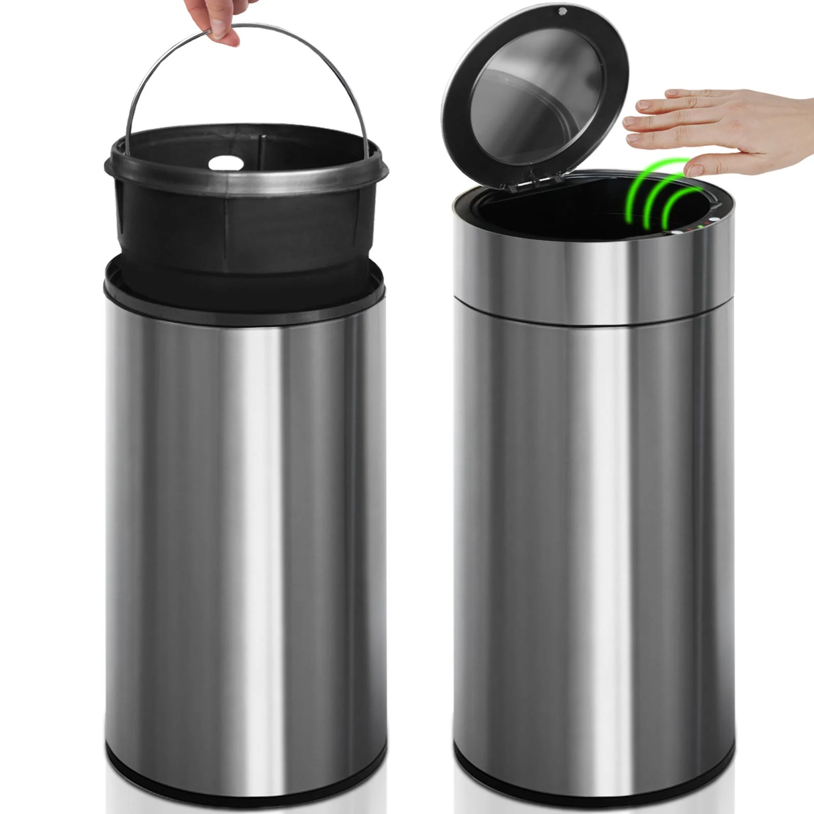 Mülleimer Ivan | Edelstahl | Mit Bewegungssensor | 30 Liter - Image 6