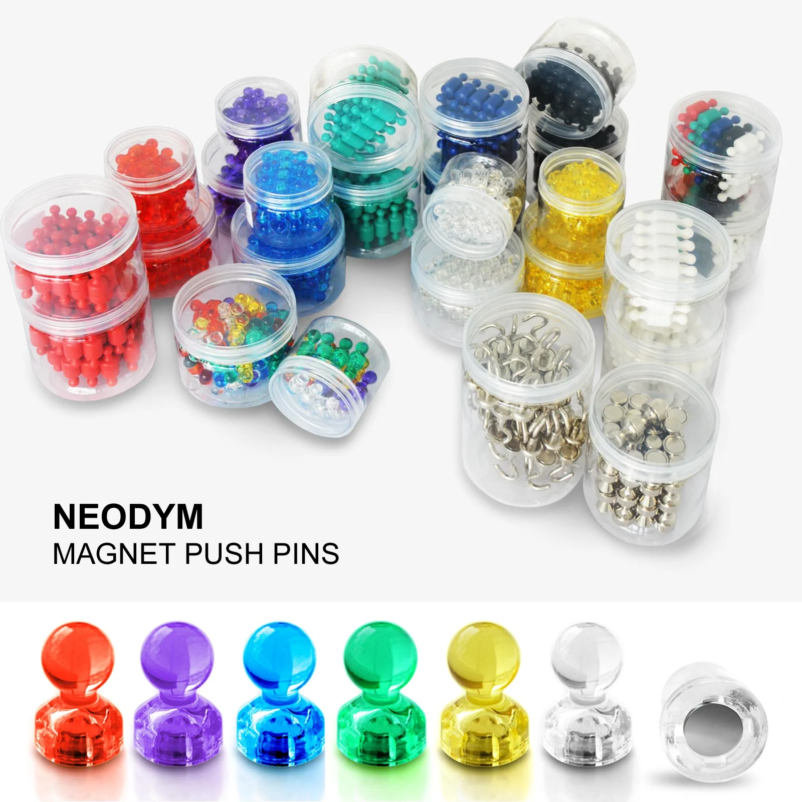 Neodym-Magnete | Push-Pins | 6 Farben | Verschiedene Sets - Image 4