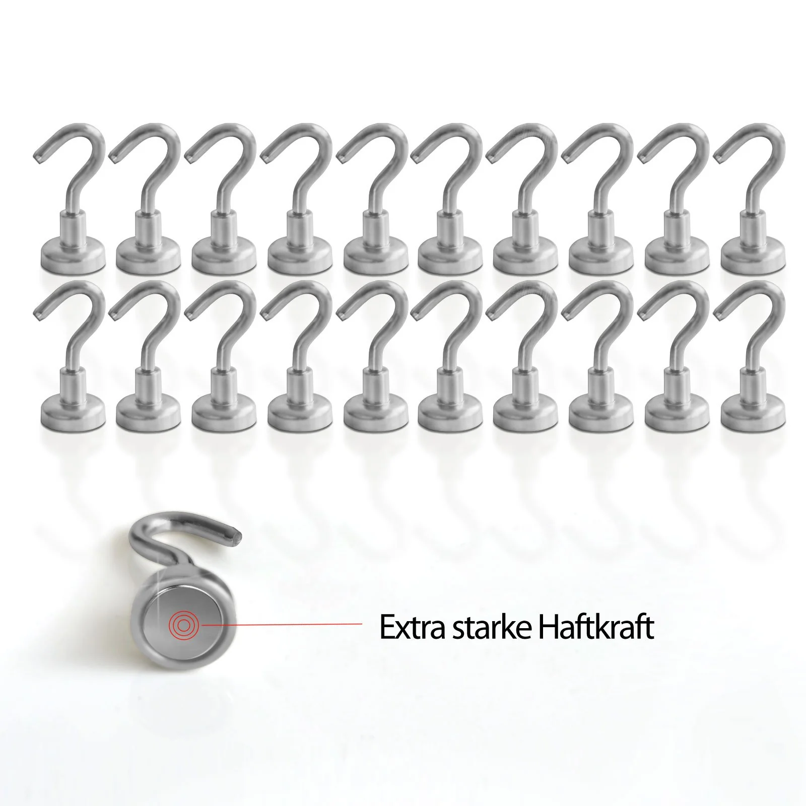 Neodym-Magnethaken | Stahl | 5er- oder 20er-Set - Image 6